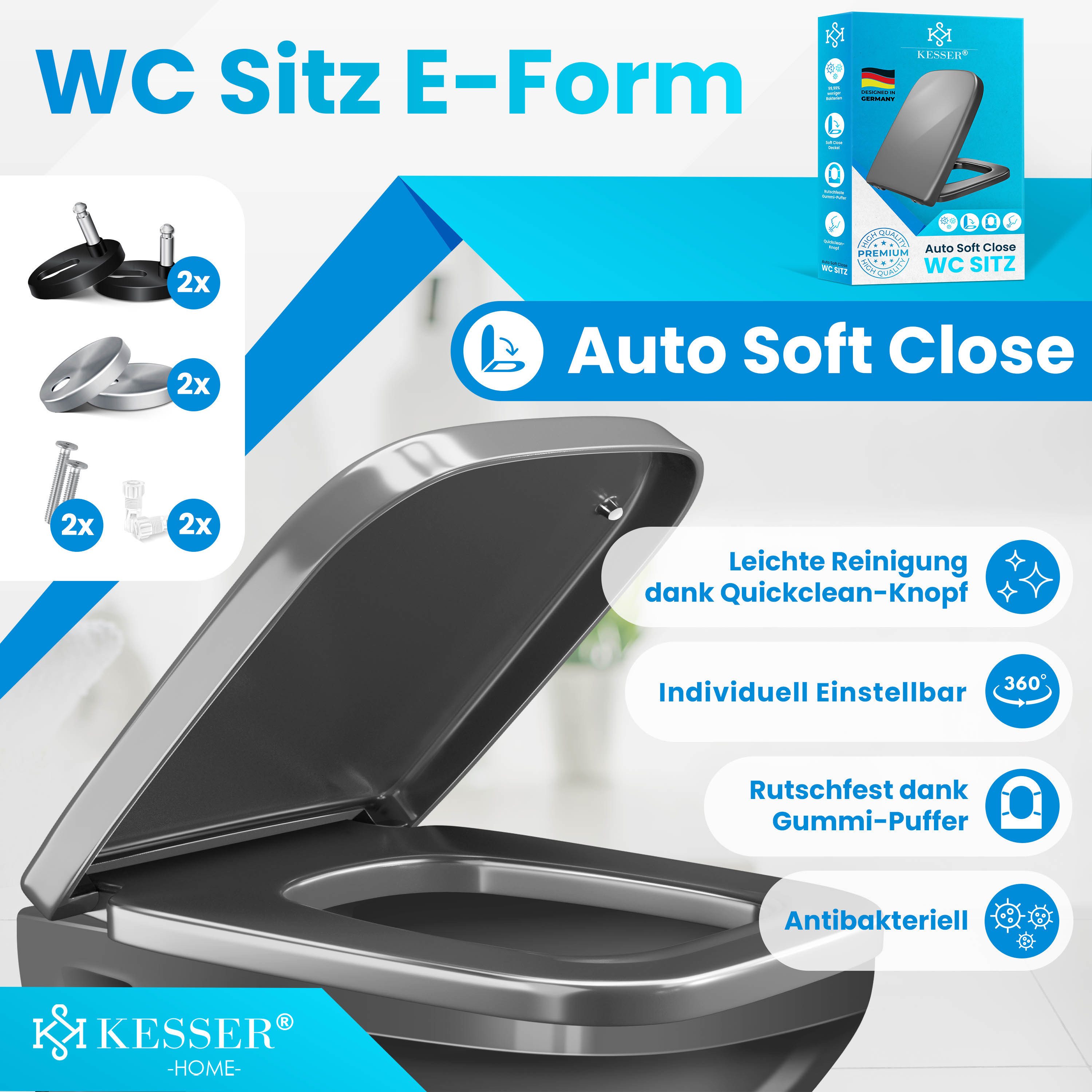 KESSER WC-Sitz, Toilettendeckel mit Absenkautomatik & Softclose aus Duropla günstig online kaufen