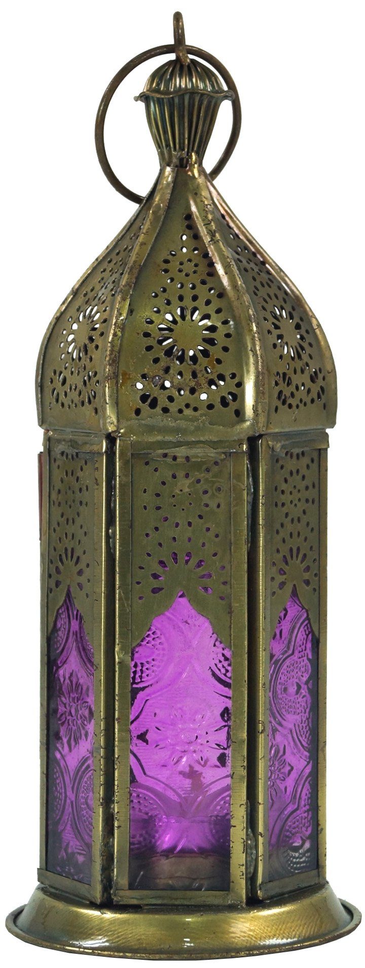 Guru-Shop Kerzenlaterne Orientalische Metall/Glas Laterne in.. günstig online kaufen