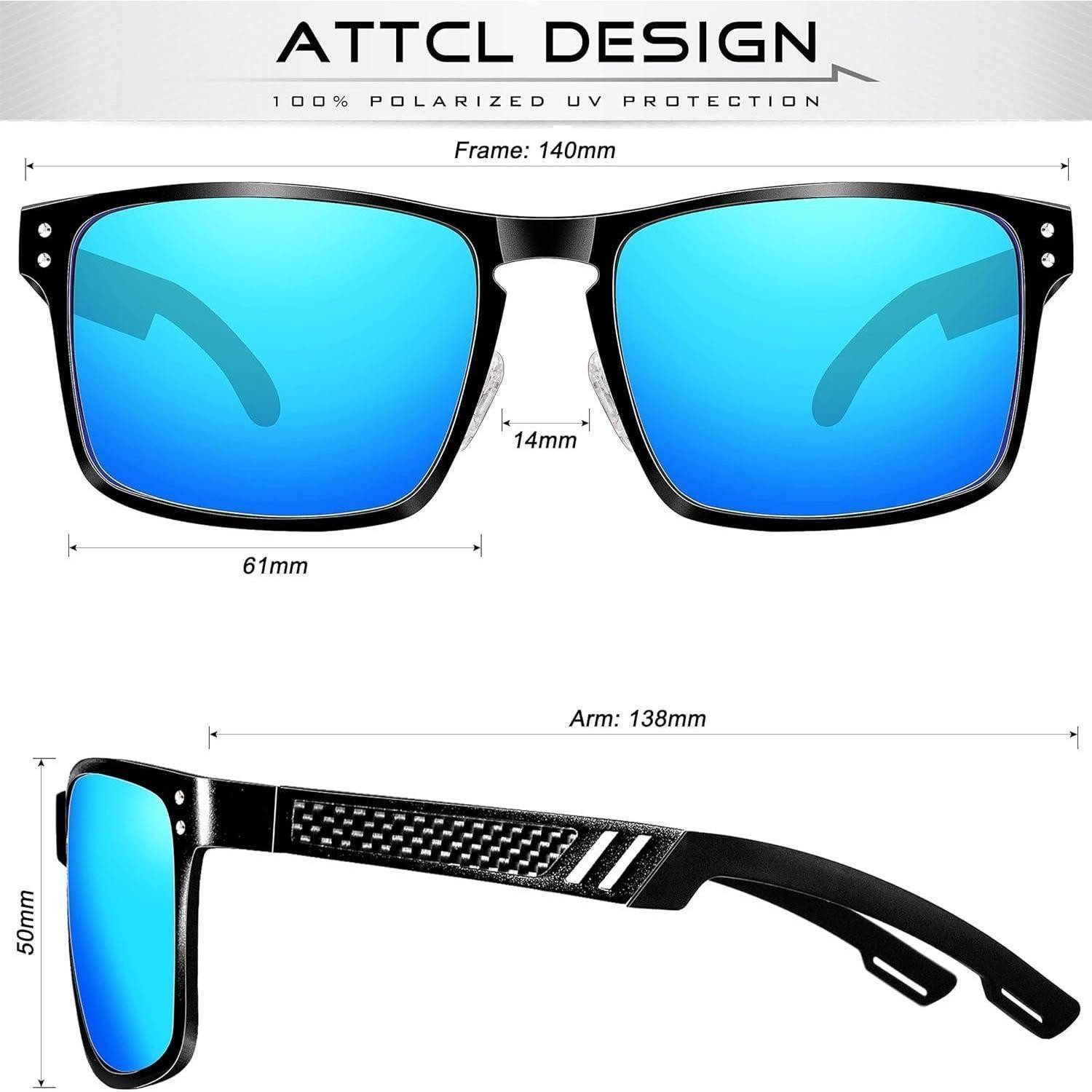 LuxusKollektion Sonnenbrille Sonnenbrille Herren Polarisert Blau/Verspiegelt