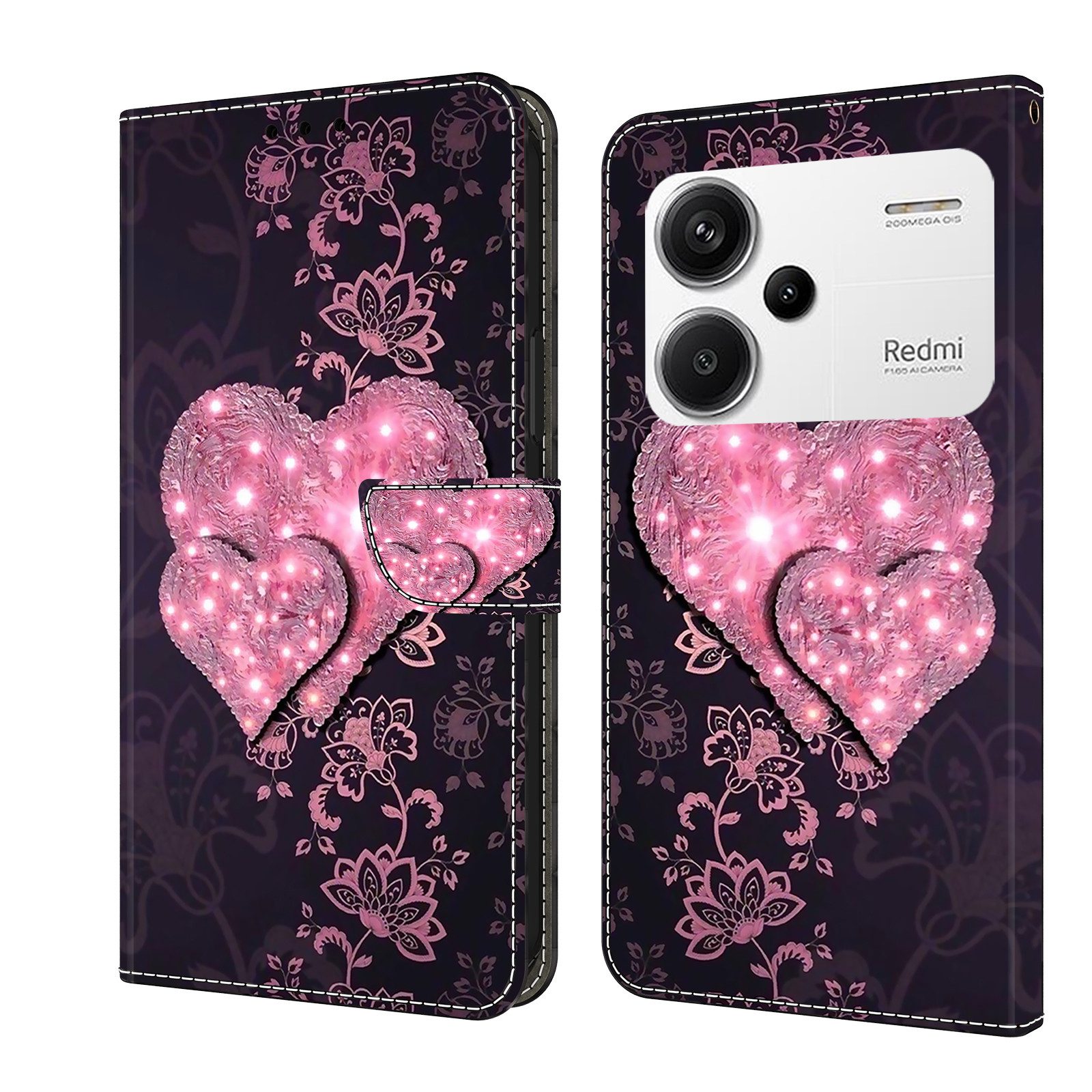 Handytasche für Xiaomi Redmi Note 13 Pro Plus 5G Hülle aus Kunstleder Klapphülle