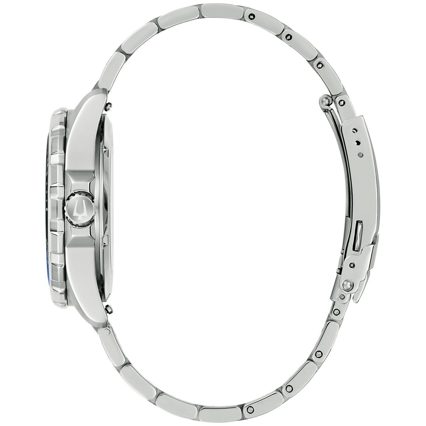 Bulova Mechanische Uhr Marine Star 98B471, Armbanduhr, Herrenuhr, Edelstahlarmband, analog, Big Date