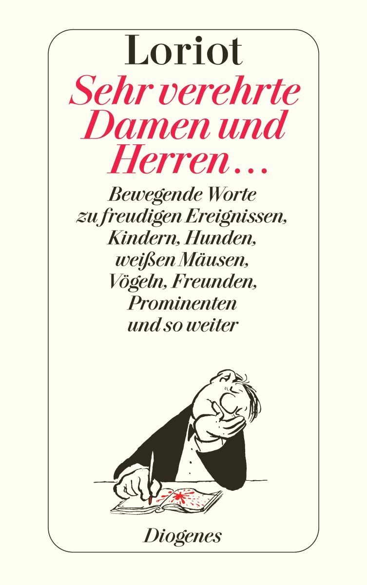 Cartoon Sehr verehrte Damen und Herren Bewegende Worte zu freudigen Ereignisse Loriot