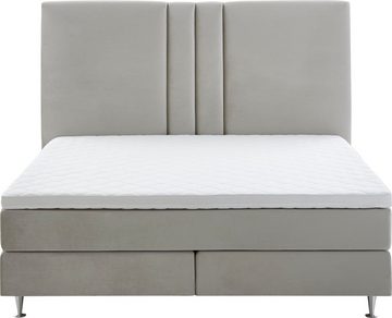 ATLANTIC home collection Boxspringbett Rita, mit Topper und hohen Kopfteil