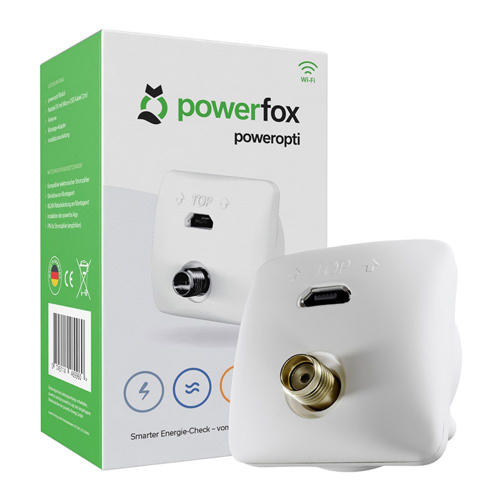Powerfox Stromverbrauchszähler Poweropti Modul für Stromzähler Auslesegerät, 2,4 Ghz, Stromverbrauch Smarthome