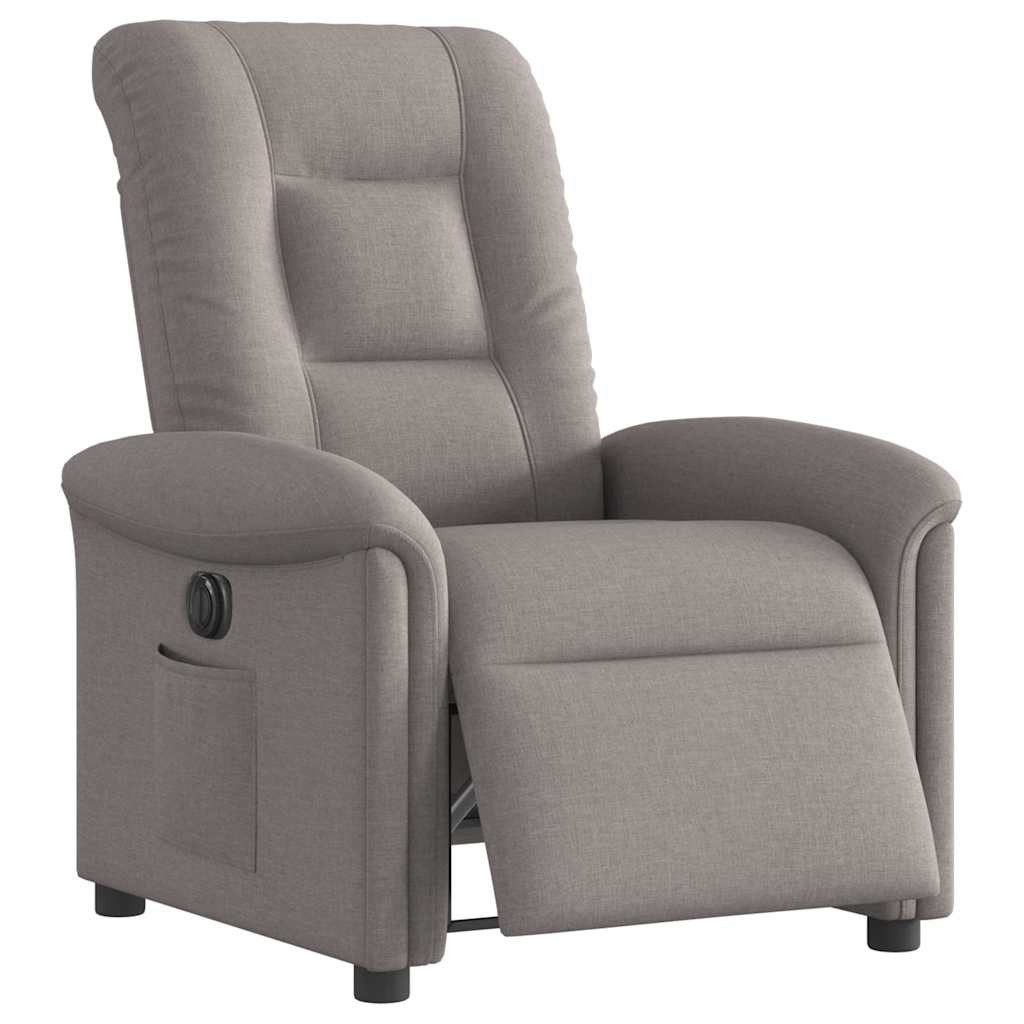 vidaXL Sessel Relaxsessel Elektrisch Taupe Stoff (1-St)