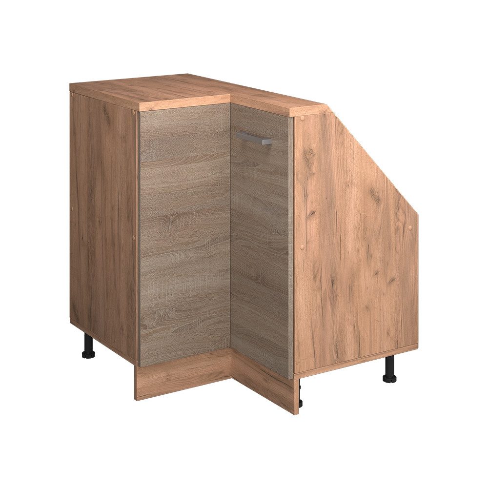 Vicco Kommode Rion, Sonoma/Goldkraft Eiche/Goldkraft Eiche, 75.6 x 81.6 cm mit 1 ... (1 St)