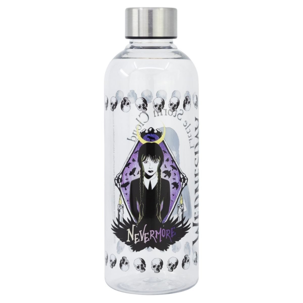 Stor Trinkflasche Wednesday 850 ml – Wasserflasche für Schule & Sport, 850 ml