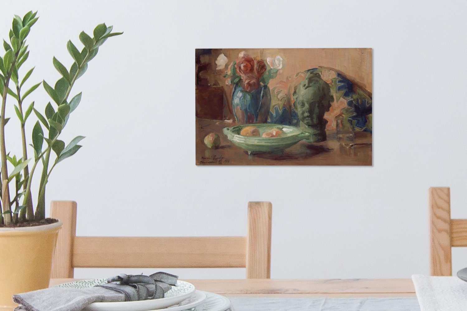 Stilleben Harriet Wandbild von Backer, Gemälde (1 Leinwandbilder, Leinwandbild St), Aufhängefertig, OneMillionCanvasses® - cm Wanddeko, 30x20