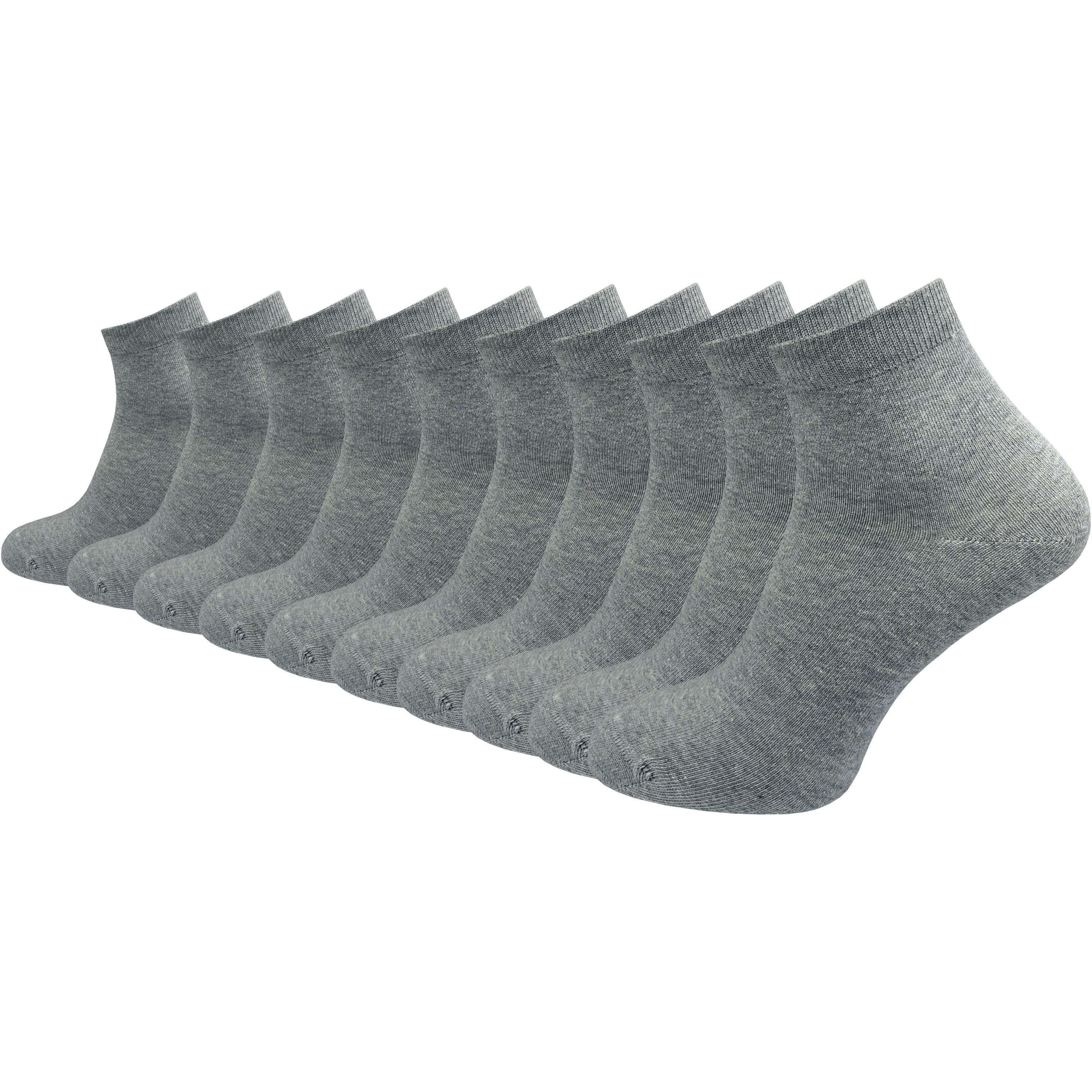 GAWILO Kurzsocken aus 100% reiner Baumwolle - Quartersocken für Herren (10-Paar) Schaft etwas länger als beim Sneaker - daher kein verrutschen