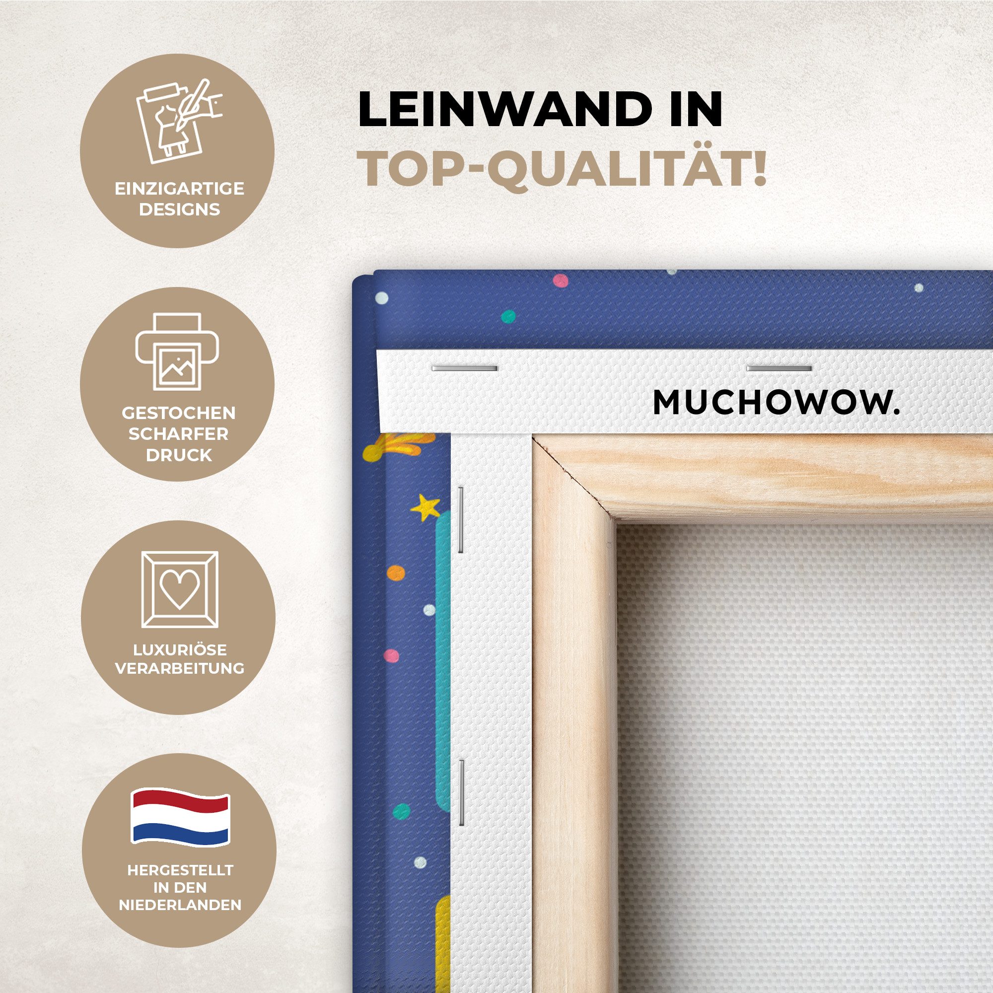OneMillionCanvasses® Leinwandbild Pädagogisch - Rechnen lernen günstig online kaufen
