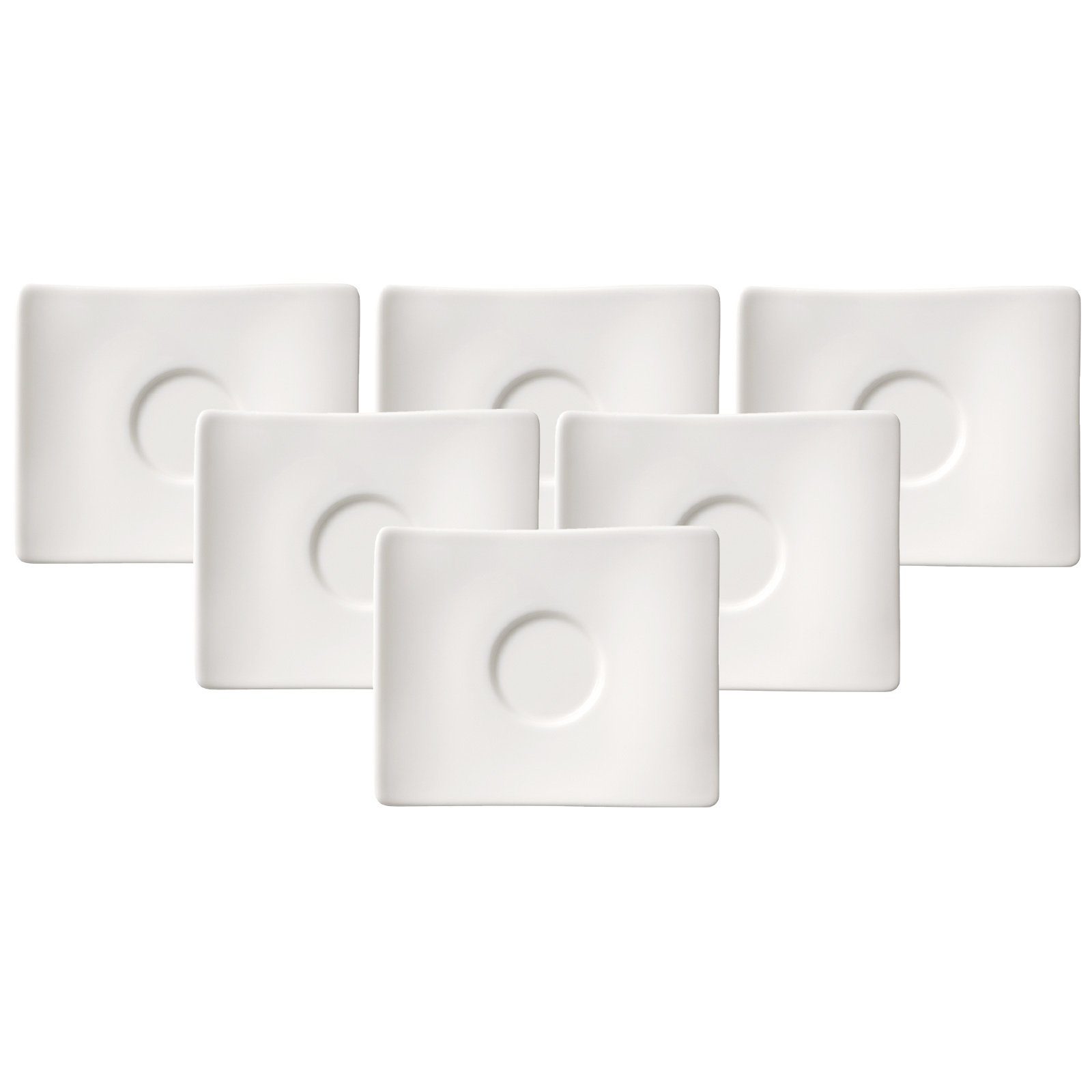 Villeroy & Boch Untertasse NewWave Mokka- / Espressountertasse 6er Set, (6 St)