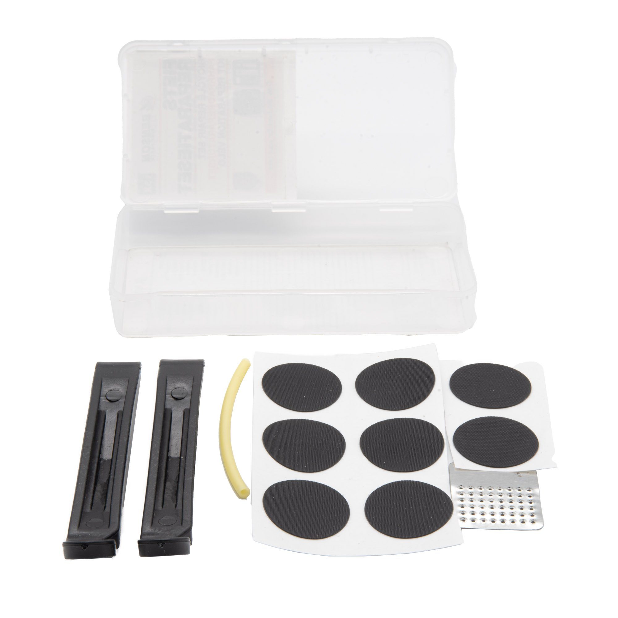 BENSON Fahrradreifen 12tlg Fahrrad Reparatur Set Selbstklebende Flicken, (12-tlg), Reifenreparatur, Pannenset, Kit