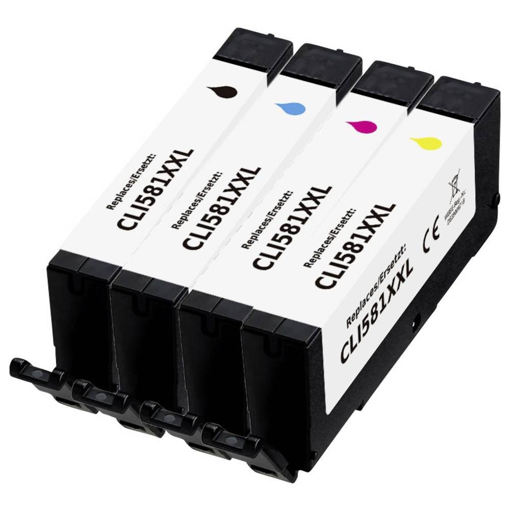 Renkforce Druckerpatrone ersetzt Canon CLI-581BK XXL, CLI-581C XXL, CLI-581M Tintenpatrone
