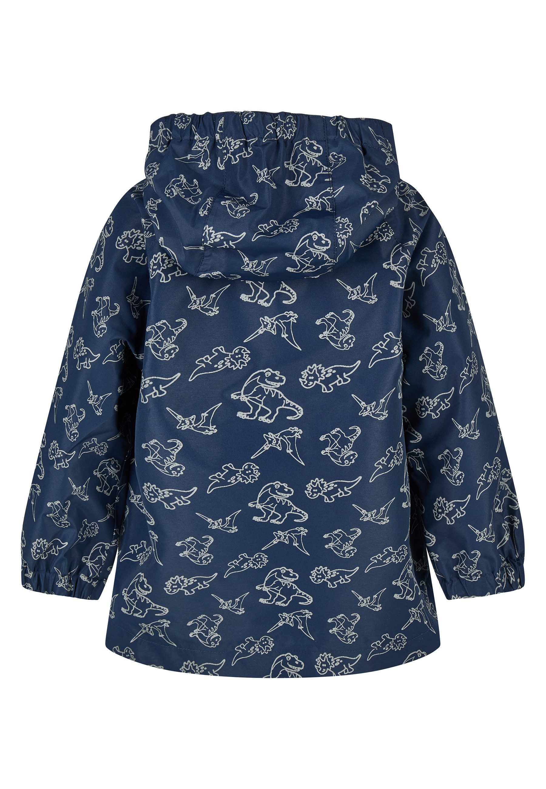 Sterntaler® Regenjacke Regenjacke gefüttert Dino (1-St) Gefütterte Regenjacke mit Kapuze und Reflexdruck