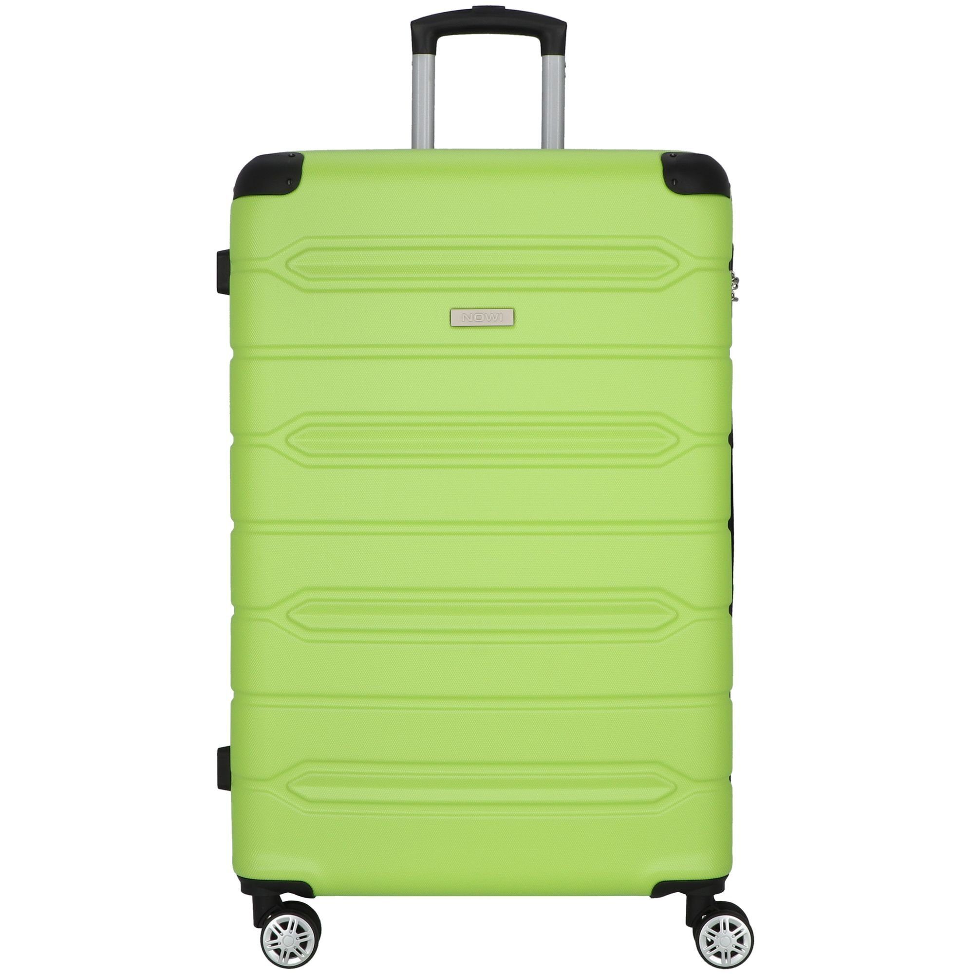 NOWI Hartschalen-Trolley Rhodos, 4 Rollen, ABS sz-lime