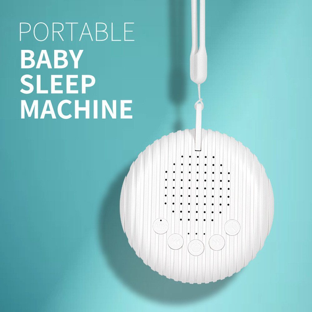 XDOVET White Geräusche,Tragbarkeit) Schlaftherapie - Sound Noise Baby Lautsprecher (mit Nachtlicht,Beruhigende 1 Einschlafhilfe Machine