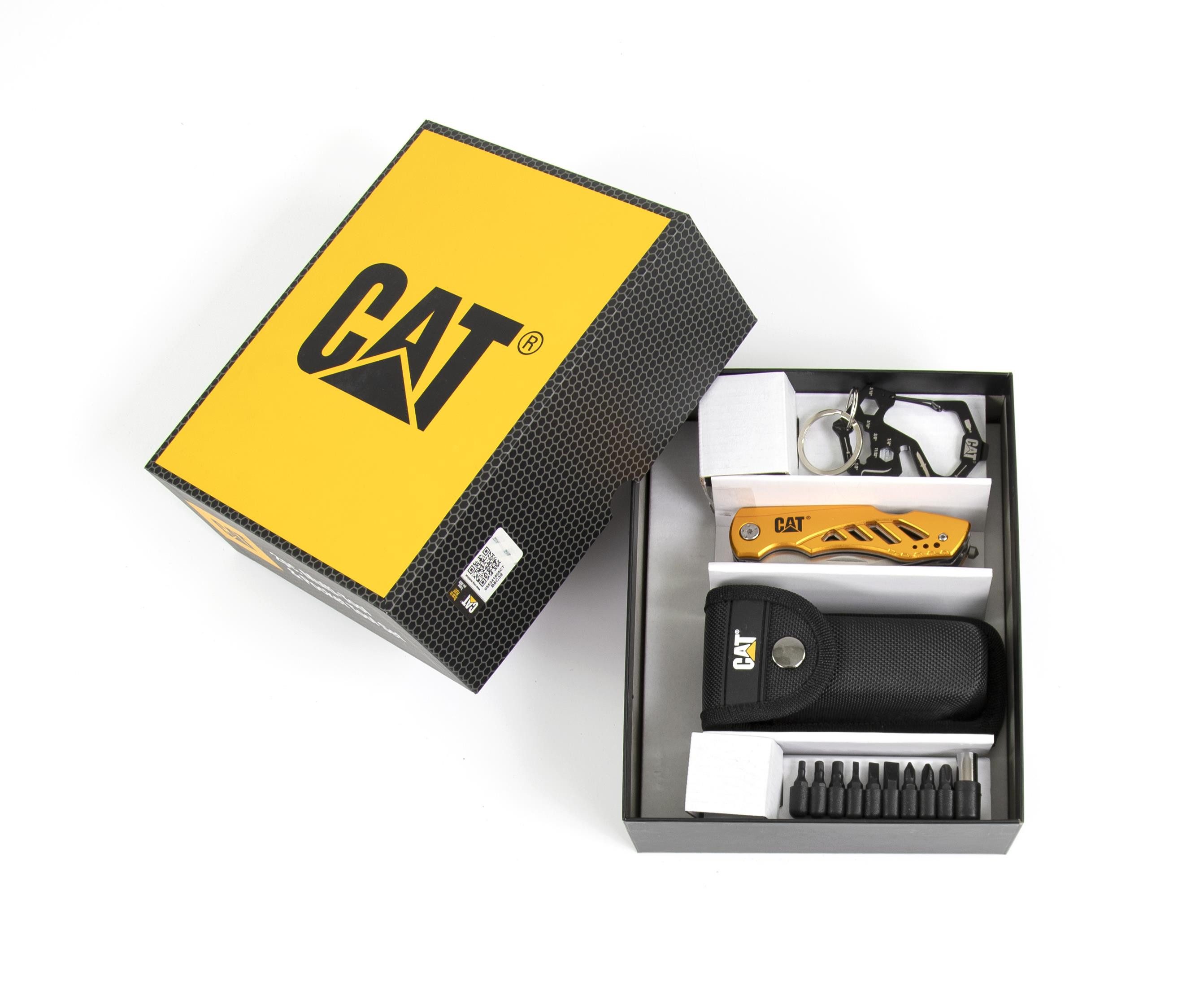 Taschenmesser CAT Multitool BOX 2er Set mit 11 in 1 Multitool mit Gürteltasche und