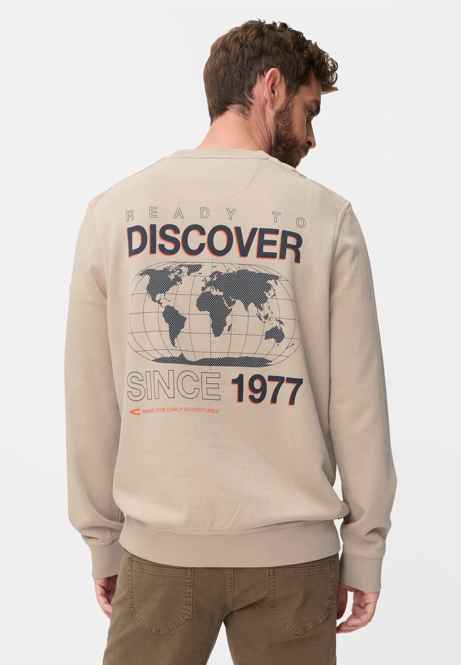camel active Sweatshirt mit Backprint Langarm