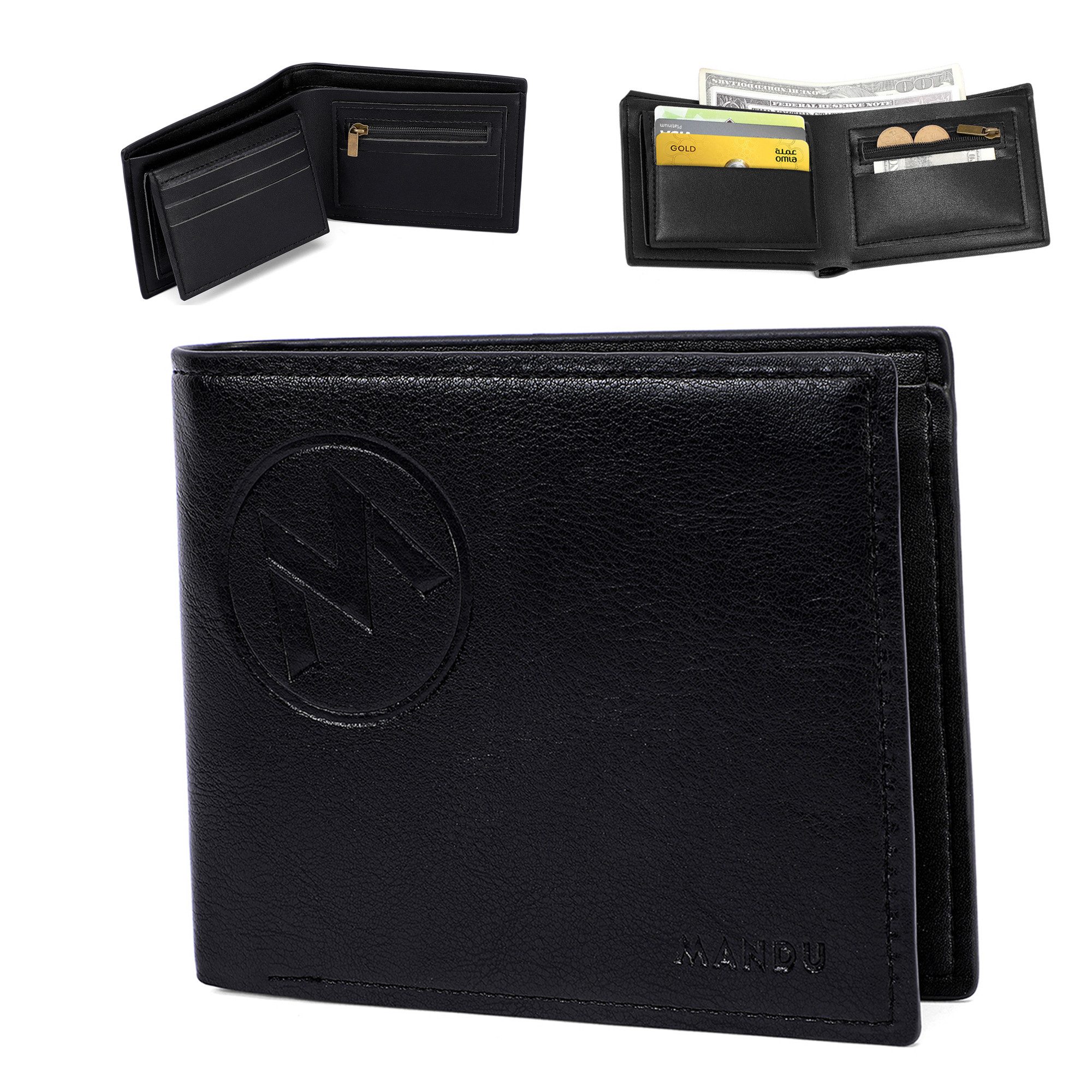 walkbee Geldbörse Geldbörse Echtleder Herren Portemonnaie mit Münzfach und günstig online kaufen