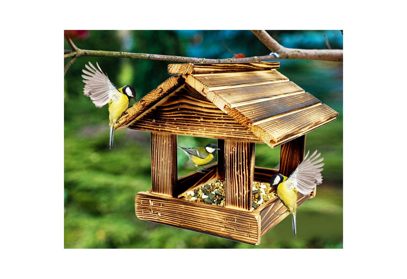 Thumbnail - WOODOK Vogelhaus, Vogelfutterhaus für draußen