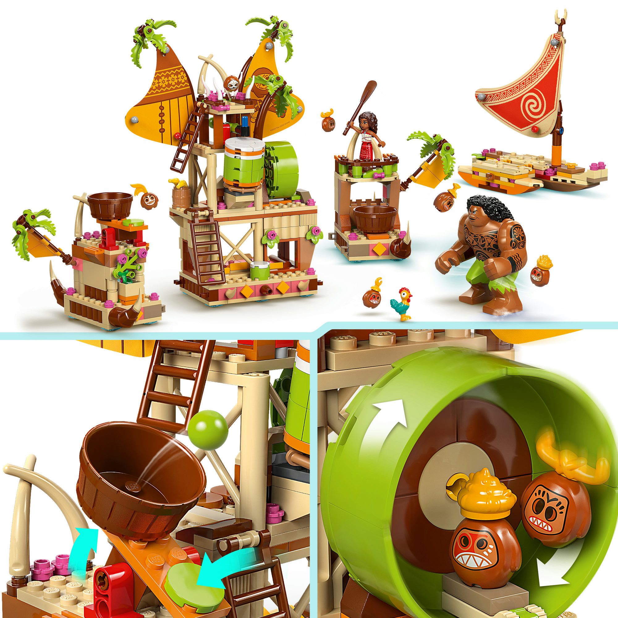 LEGO® Kakamora-Barge (43258), LEGO Disney Princess Konstruktionsspielsteine, (572 St), Made in Europe