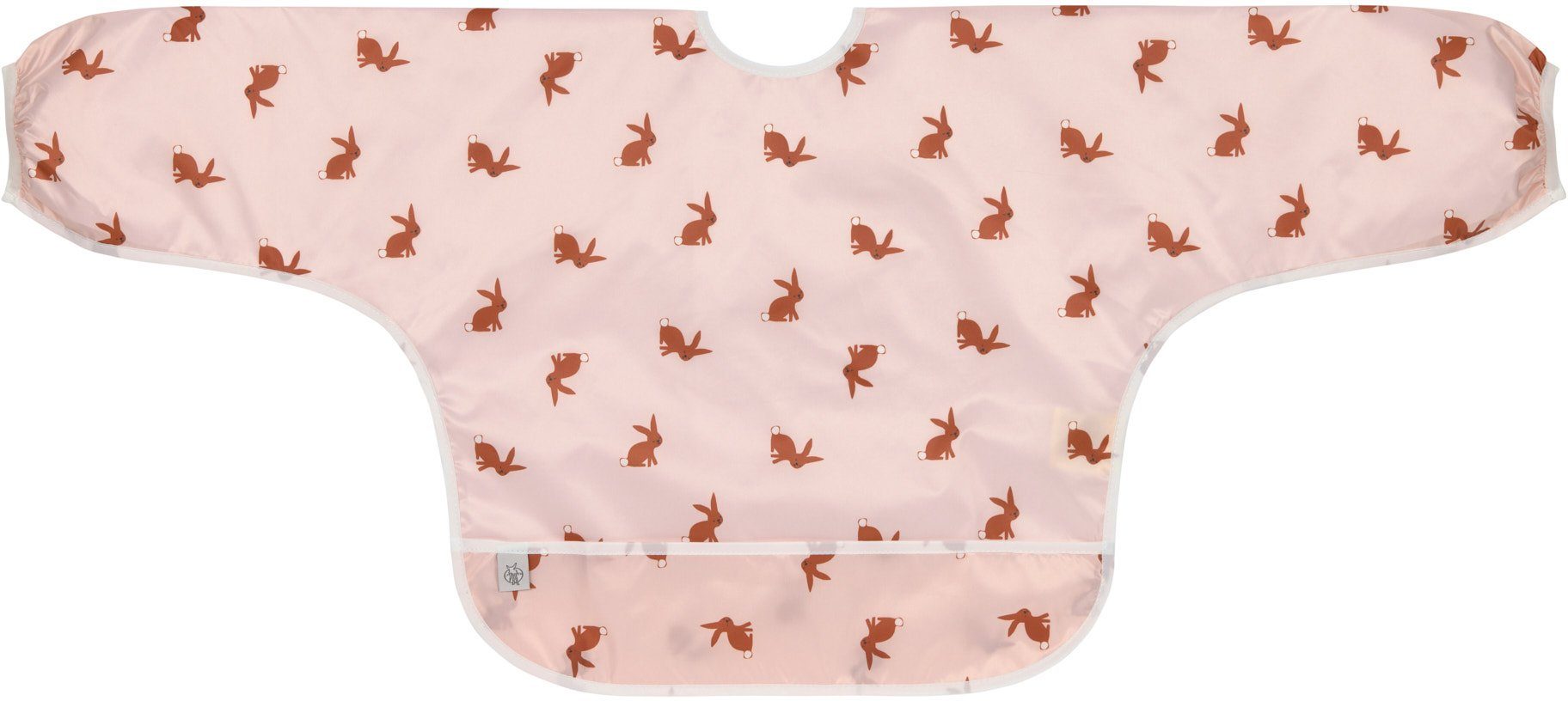LÄSSIG Lätzchen Little Forest, Hase, (Set, 2-St), langärmelig, mit integriertem Auffangschutz; PETA-approved vegan