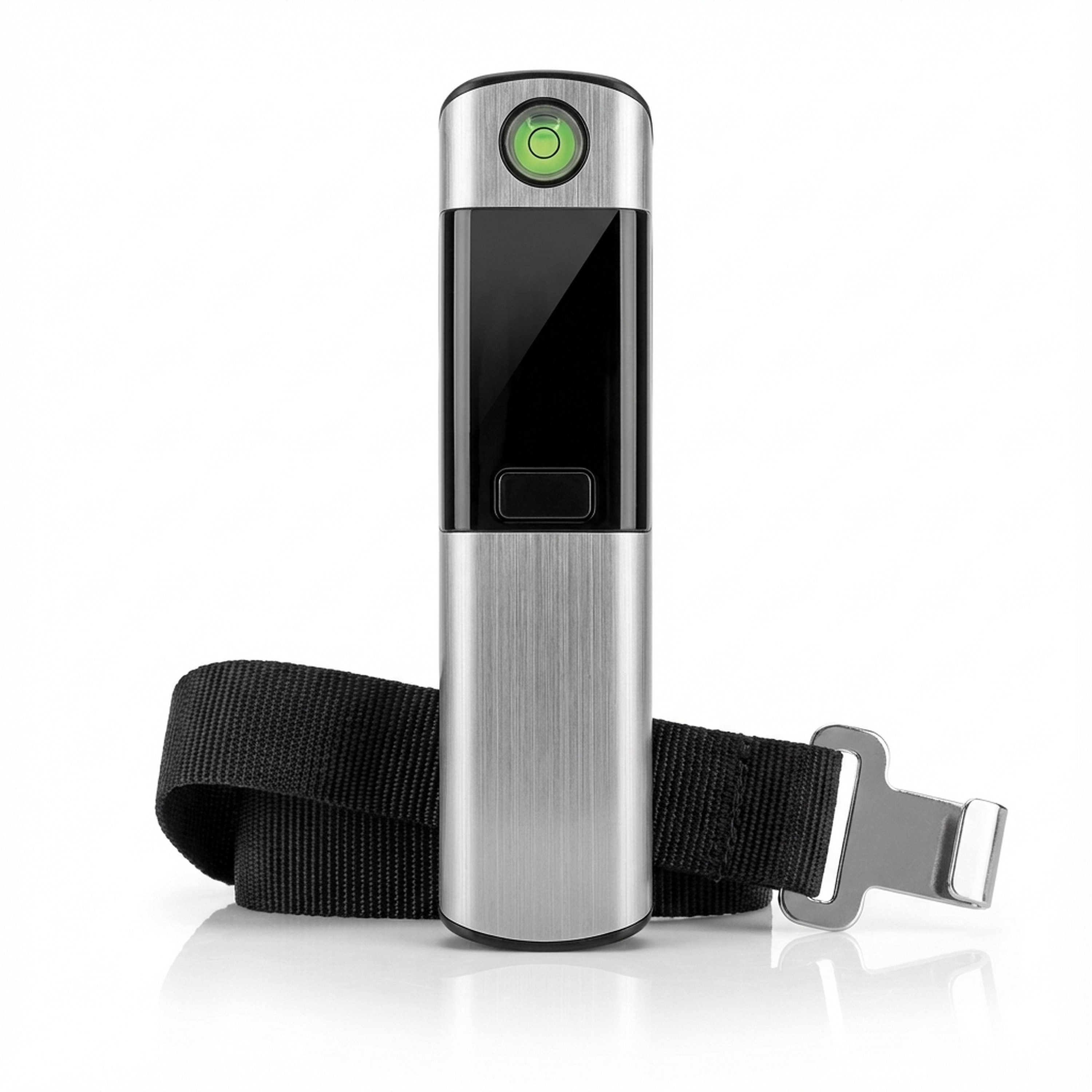 BEARWARE Kofferwaage digital mit Wiegeband & Haken, bis zu 50 kg, für Reisen, Gepäckwaage, Tragkraft 50 kg, (1-tlg), Hängewaage, Reisewaage, 10g genau, Wasserwaage, Tara, Maßband, Display