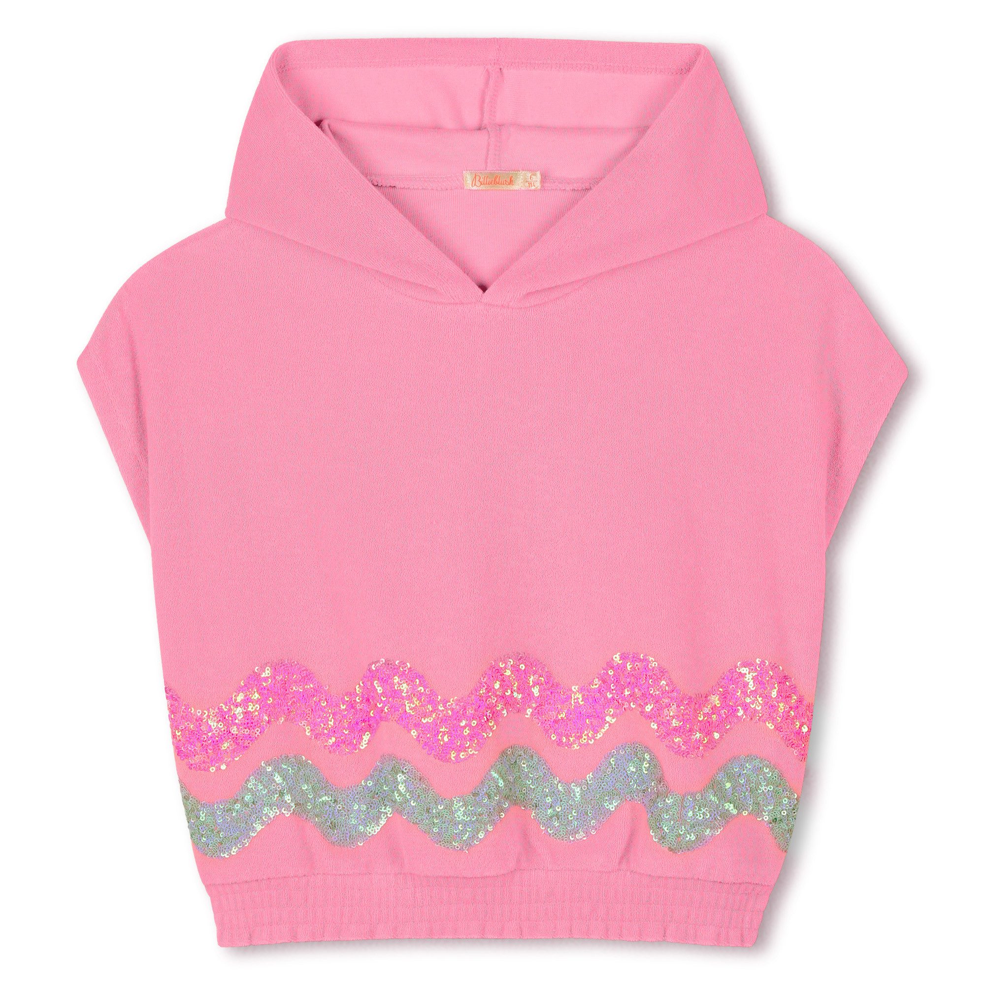 Kapuzensweatshirt Billieblush Sweatshirt pink mit Paillettenbesatzung