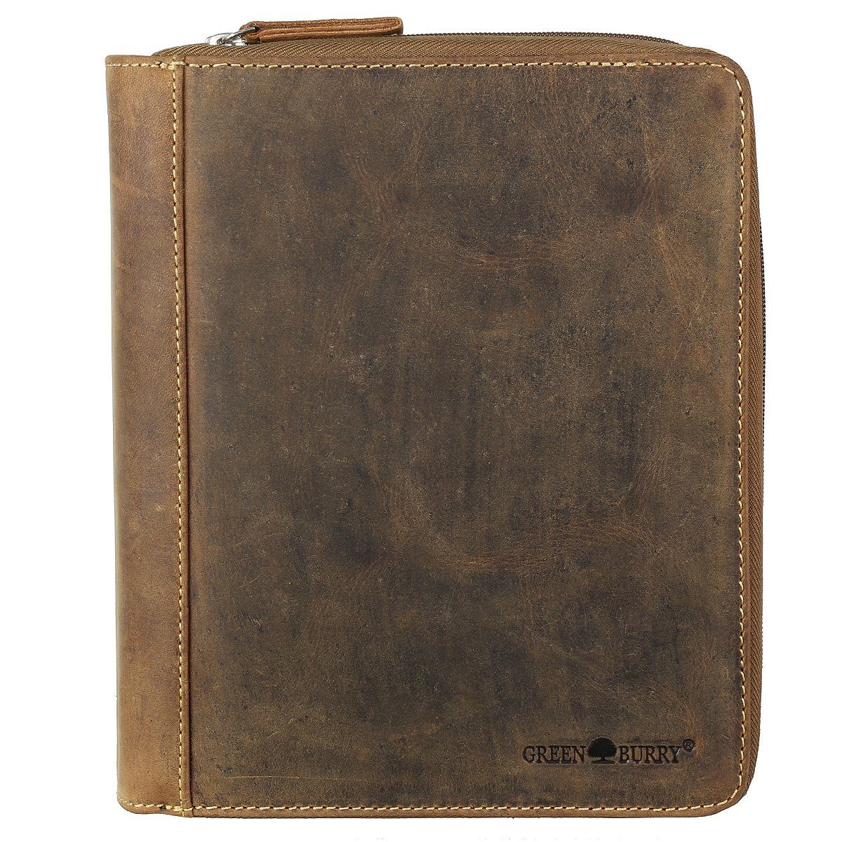Greenburry Schreibmappe Vintage DIN A5 Leder Business Planer Schreibmappe 1 günstig online kaufen