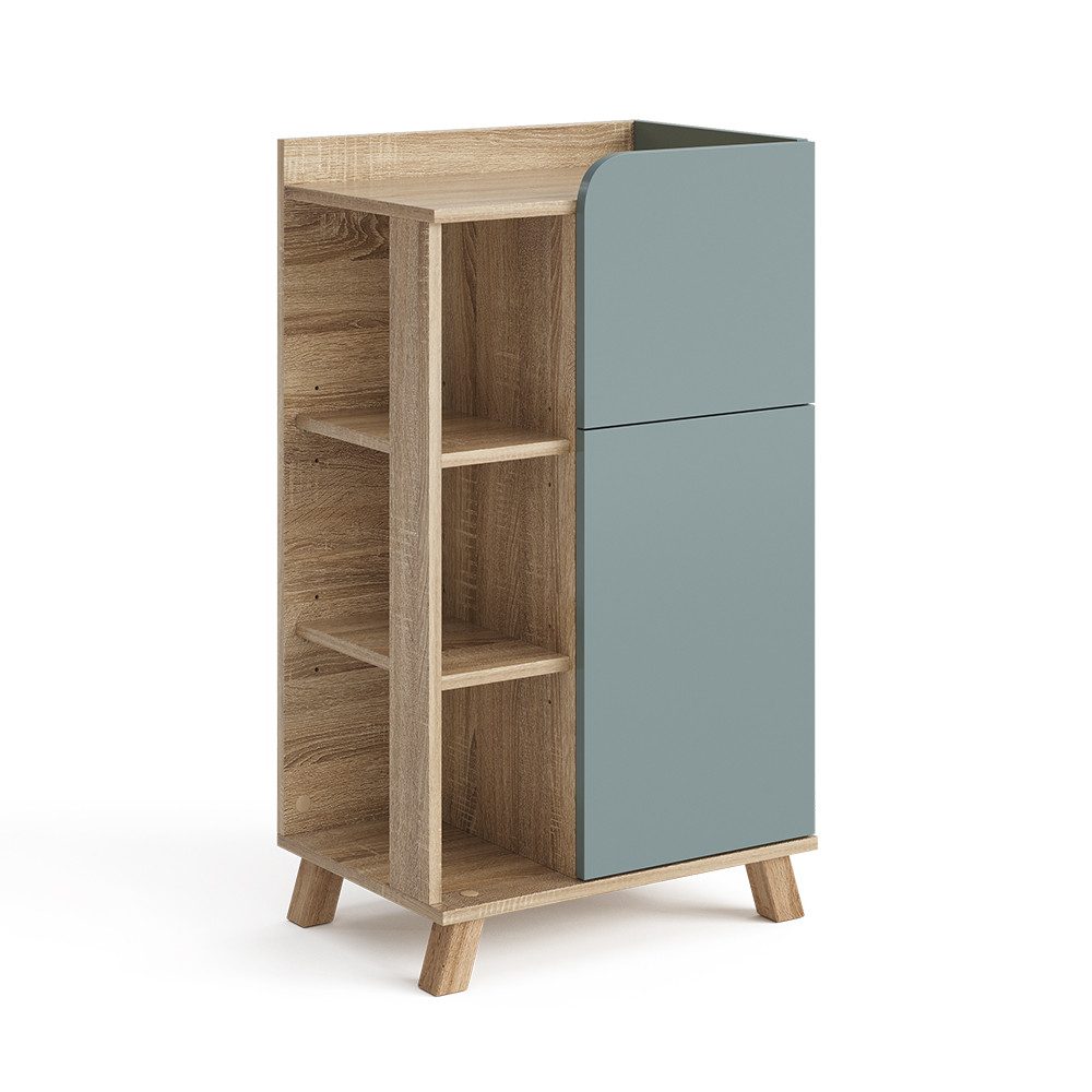 Vicco Midischrank Karen, Sonoma/Blau-Grau, 50 x günstig online kaufen