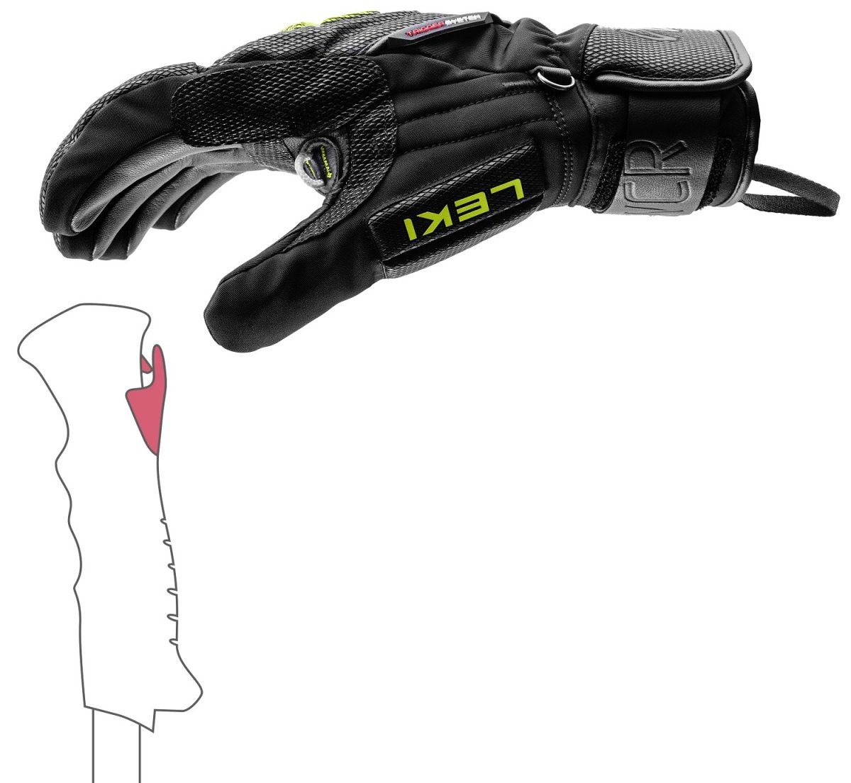 Leki Skihandschuhe Leki Worldcup Race C-Tech 3D Skihandschuhe Winterhandschuhe 654806301