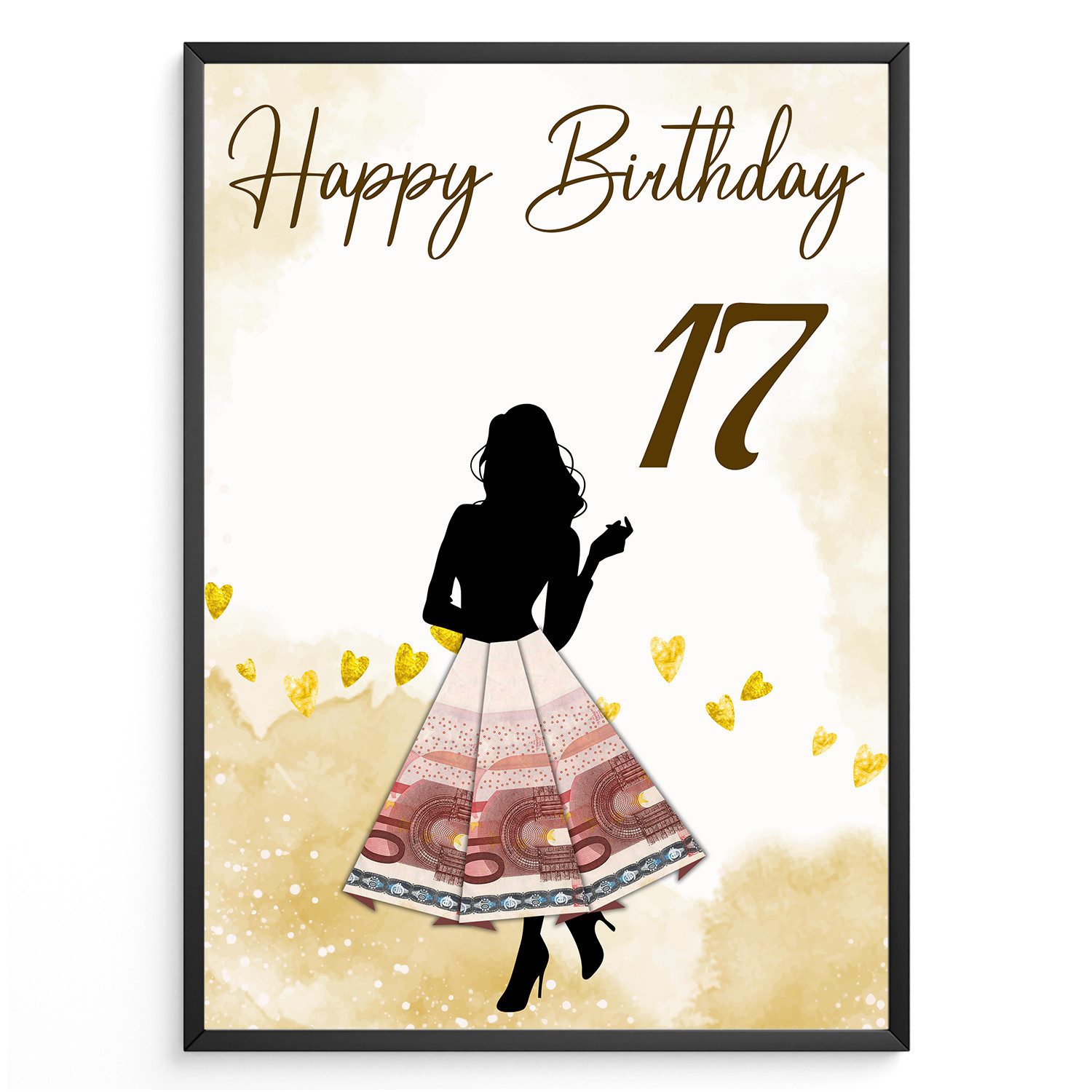 Tigerlino Poster Geldgeschenk Geburtstag Frauen Geburtstagsgeschenk günstig online kaufen