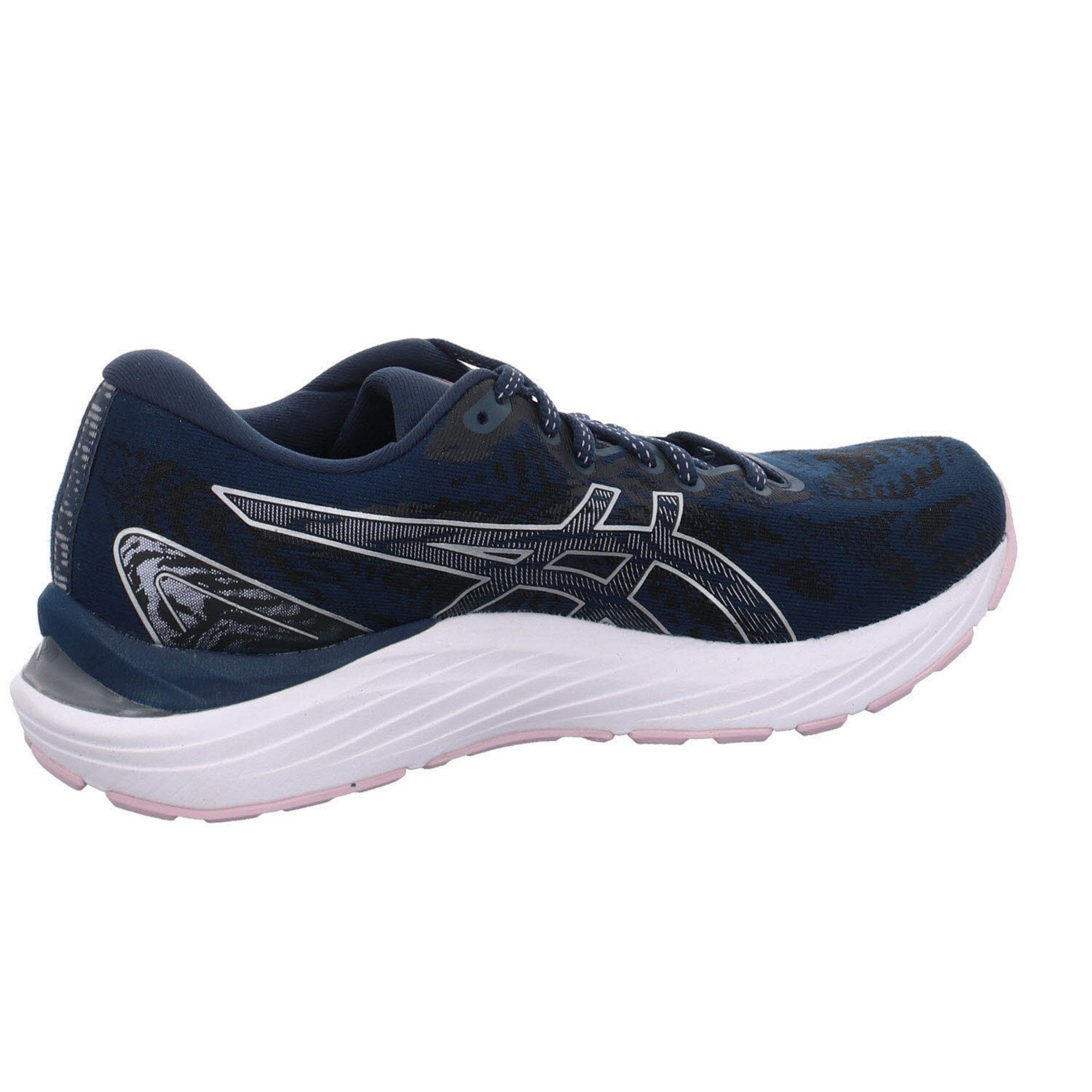 silber Laufschuhe Asics Gel / Sportschuh Damen Textil blau Laufschuh Cumulus