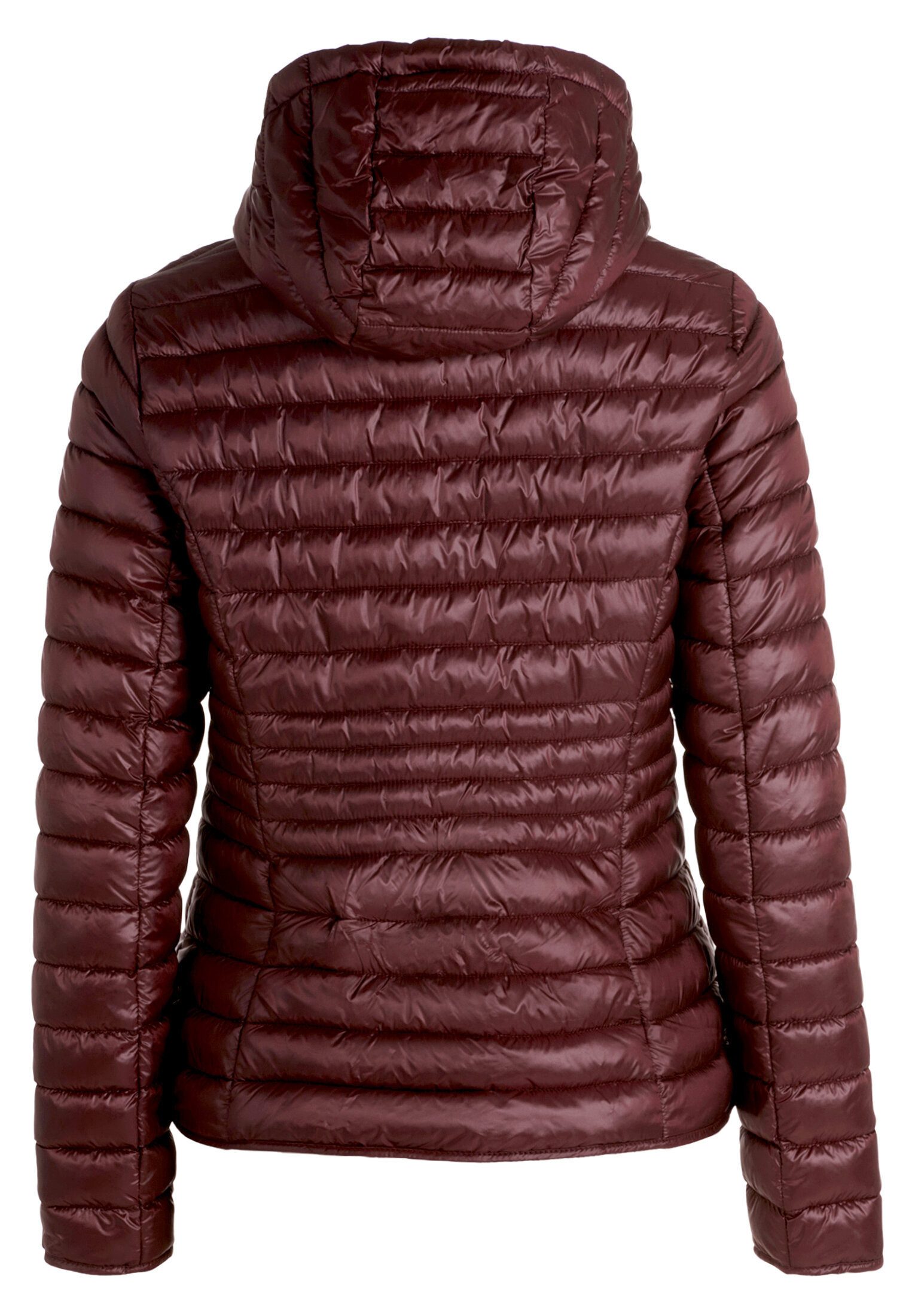 Cartoon Steppjacke Damen mit Reißverschlusstaschen