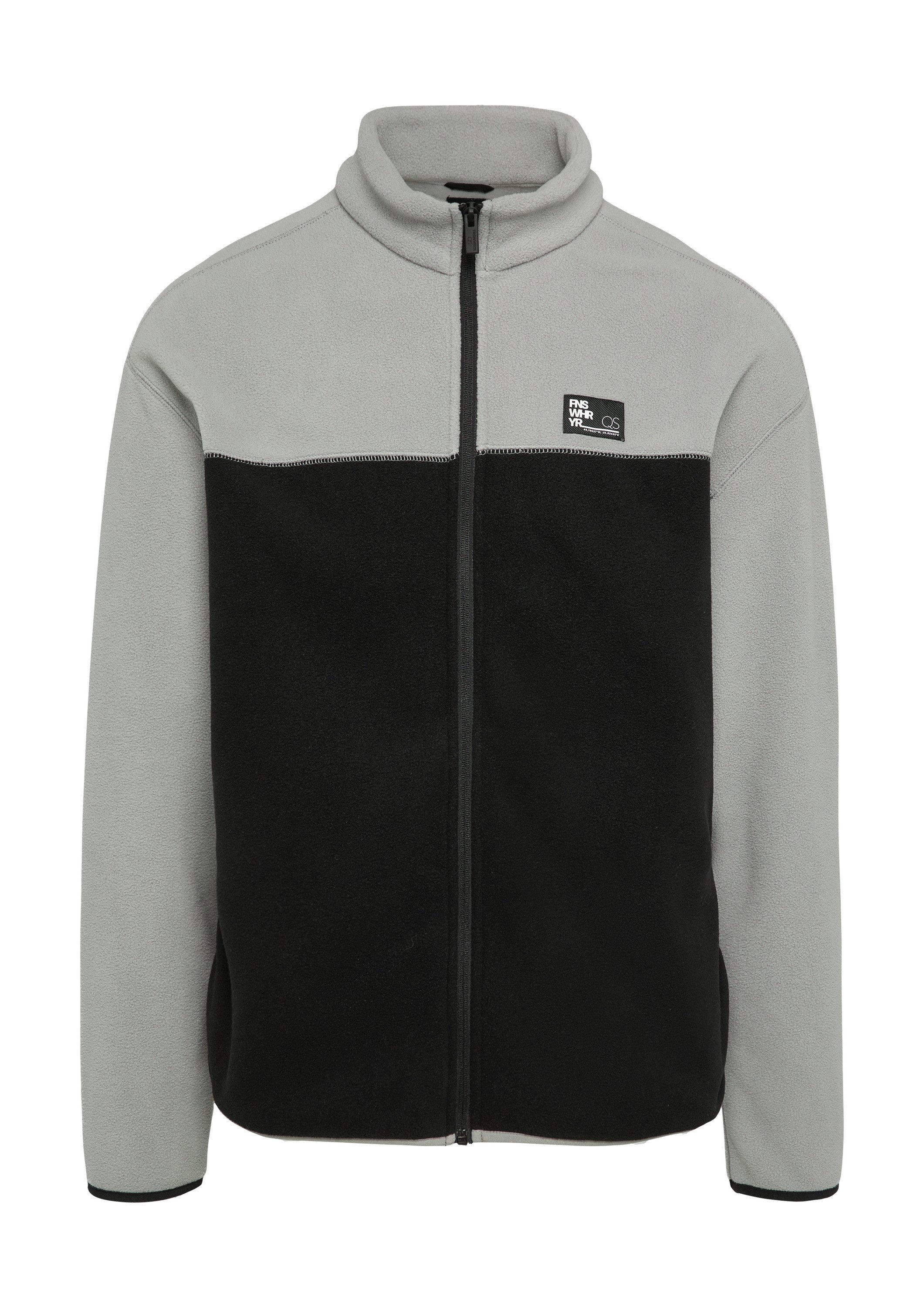 QS Sweatjacke Sweatshirt Jacke Fleecejacke mit günstig online kaufen