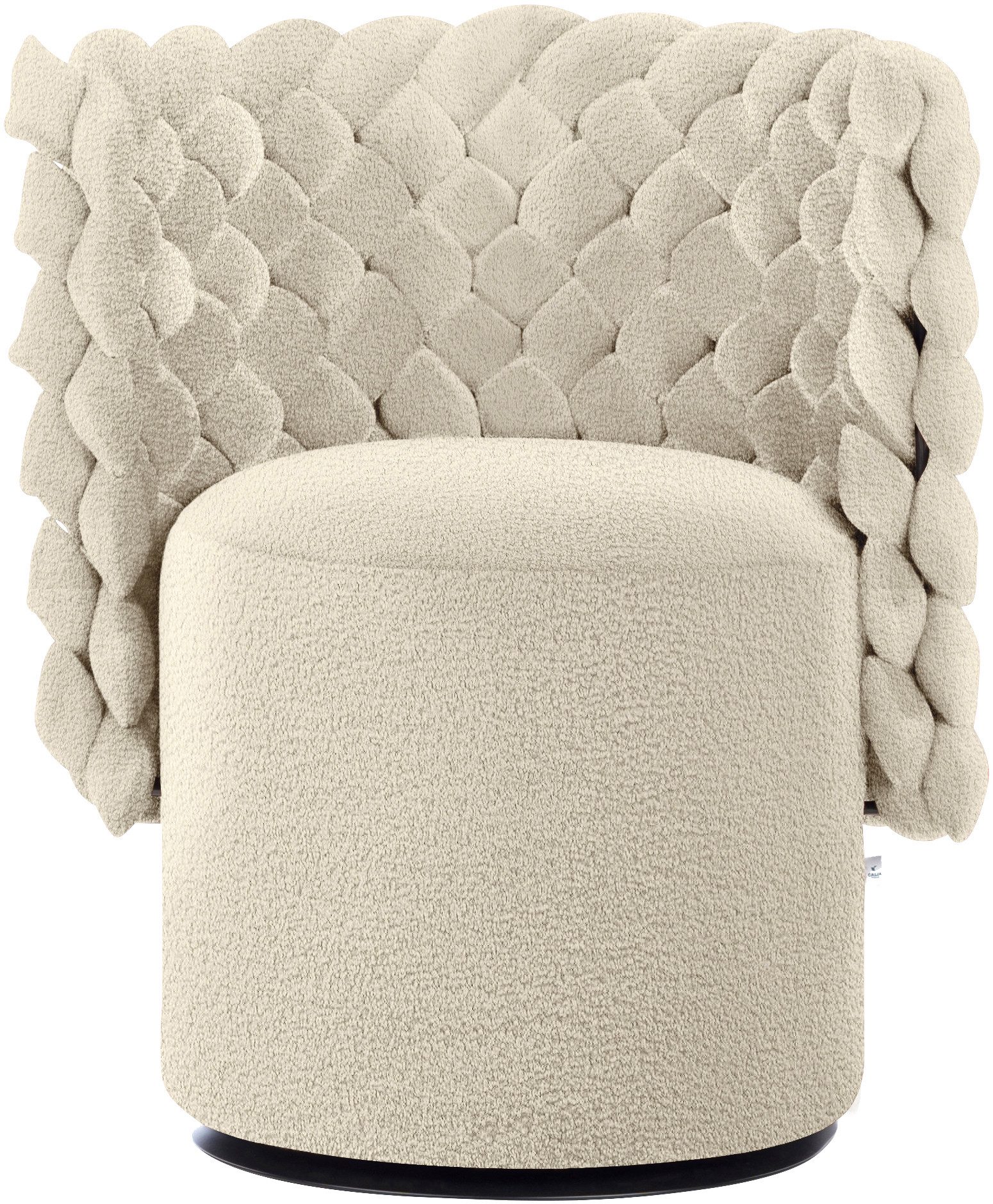 CALIA ITALIA Sessel GIUGGIOLA Extravaganter Designsessel, Drehsessel, wahlweise mit Drehfunktion, ästhetisches Design