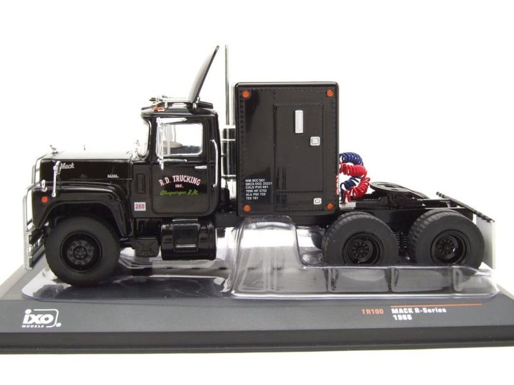 ixo Models Modellauto Mack R-Series Zugmaschine mit Kabine und Rammschutz 1966 R.D. Trucking, Maßstab 1:43