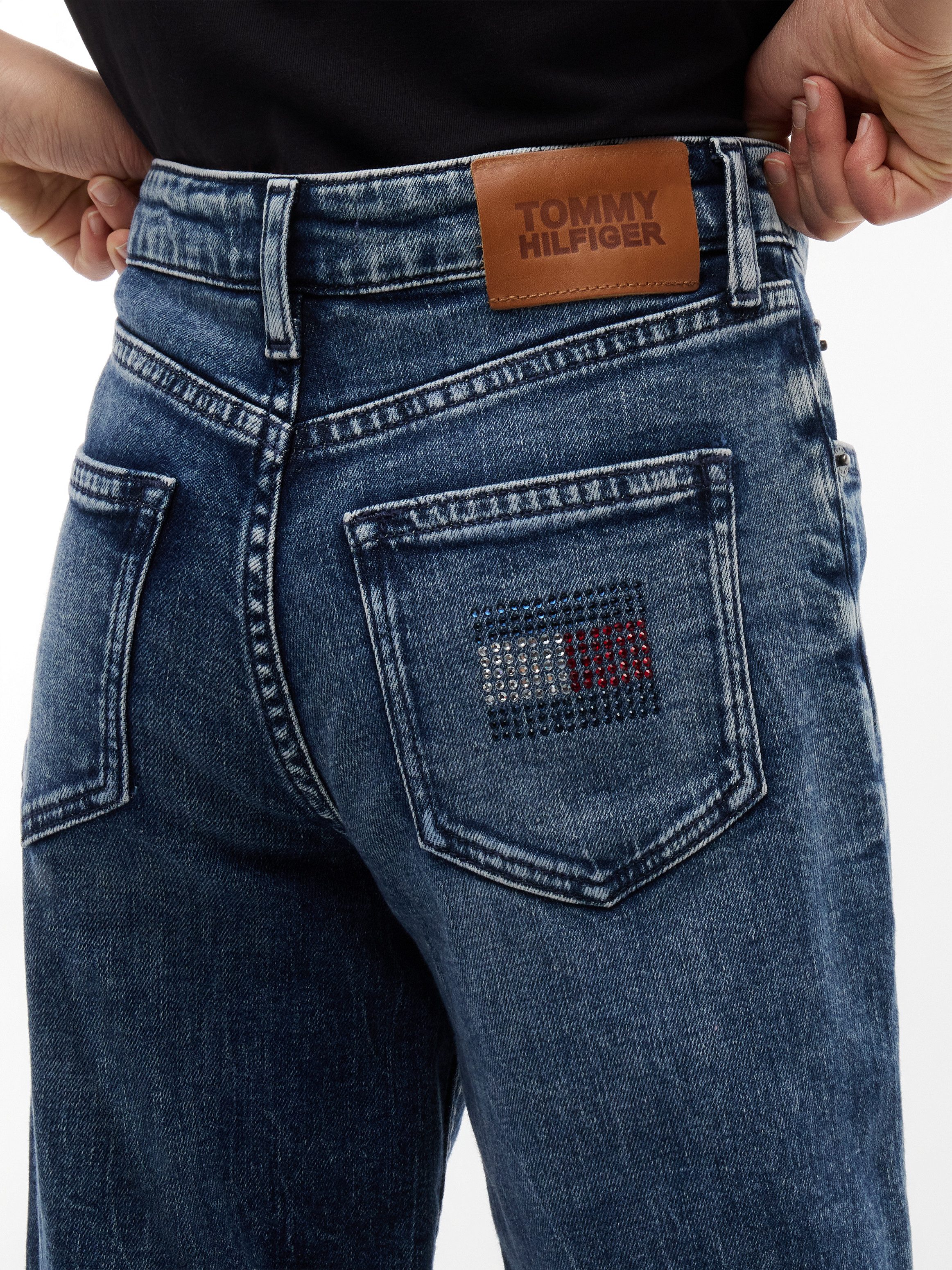 Tommy Hilfiger Tapered-fit-Jeans Barrel Leg Fit, Kinder bis 16 Jahre, hoher Bund – Bild 3 von 5