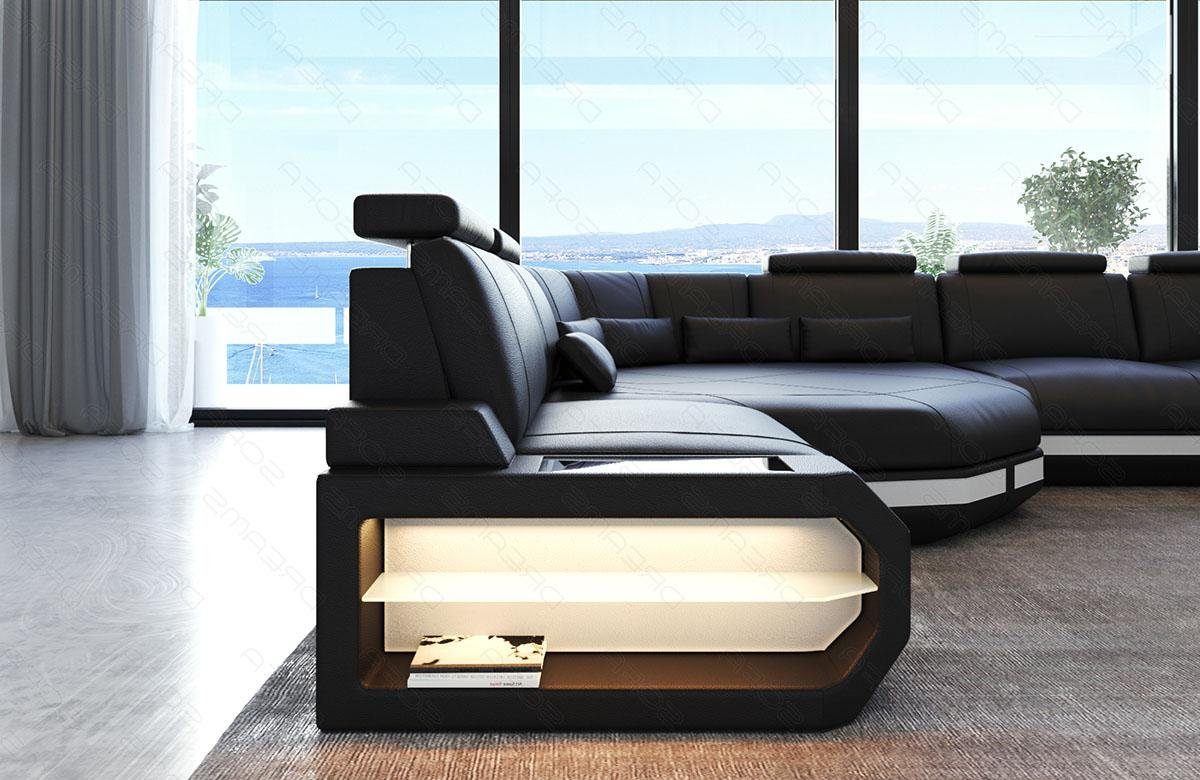 L LED, Asti, Ecksofa mit Sofa Form Designersofa Ledersofa Dreams Couch,