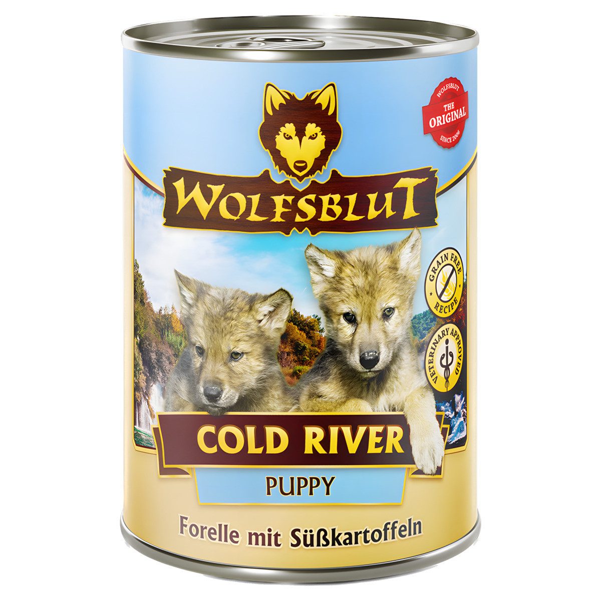 Wolfsblut Cold River Puppy 395 g - 6 Stück, Nassfutter für: Hund