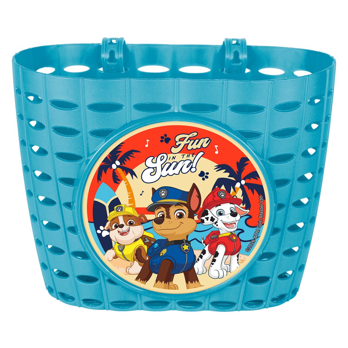 PAW PATROL Fahrradkorb Kinder Lenkerkorb Frontkorb mit Motiv für Fahrrad und Laufrad (Packung)