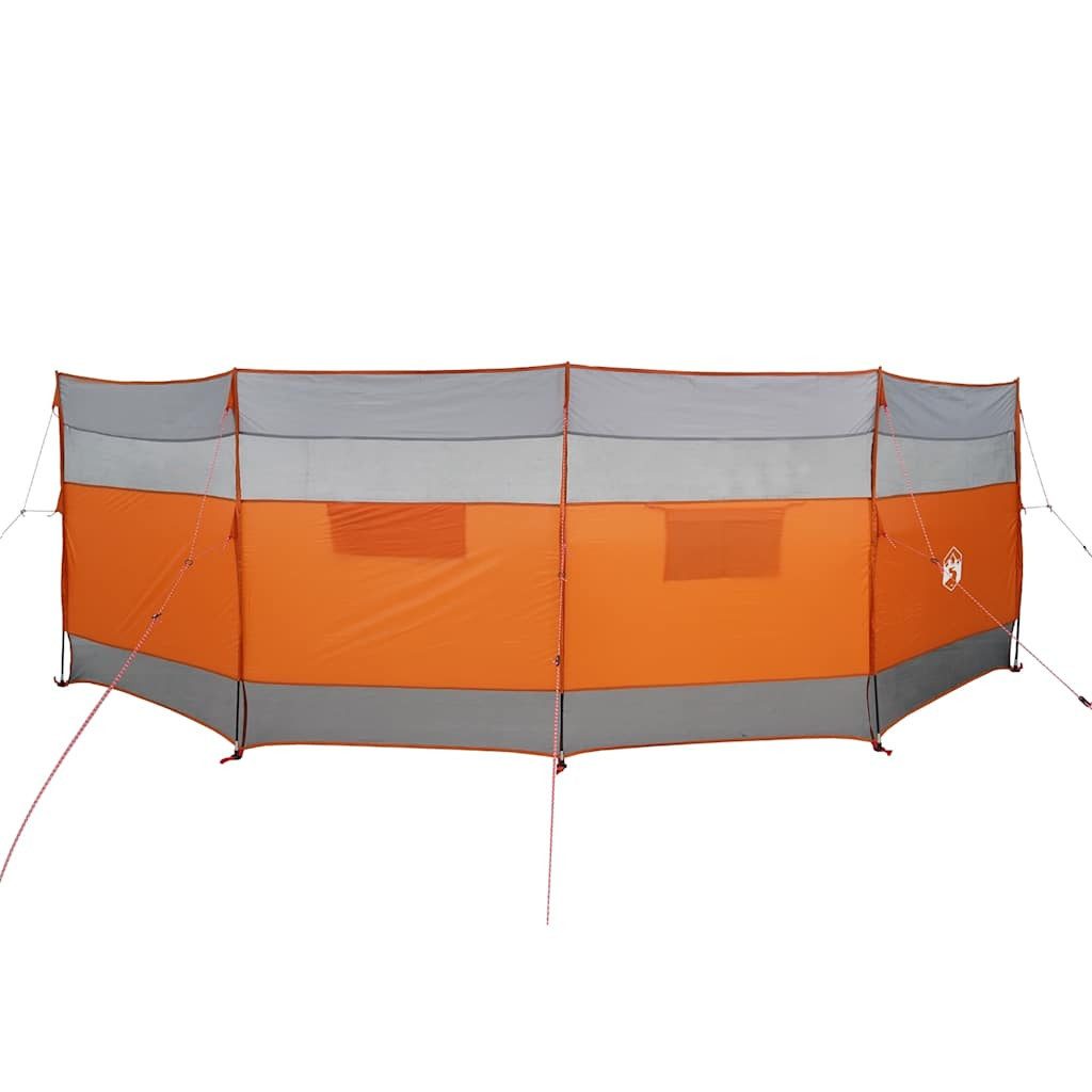 vidaXL Pavillon Camping-Windschutz Grau und Orange günstig online kaufen