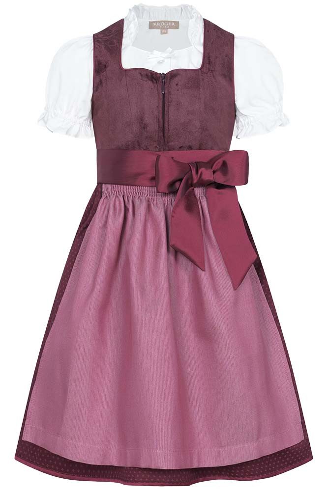KRÜGER KIDS Dirndl Kinderdirndl Royce bordeaux