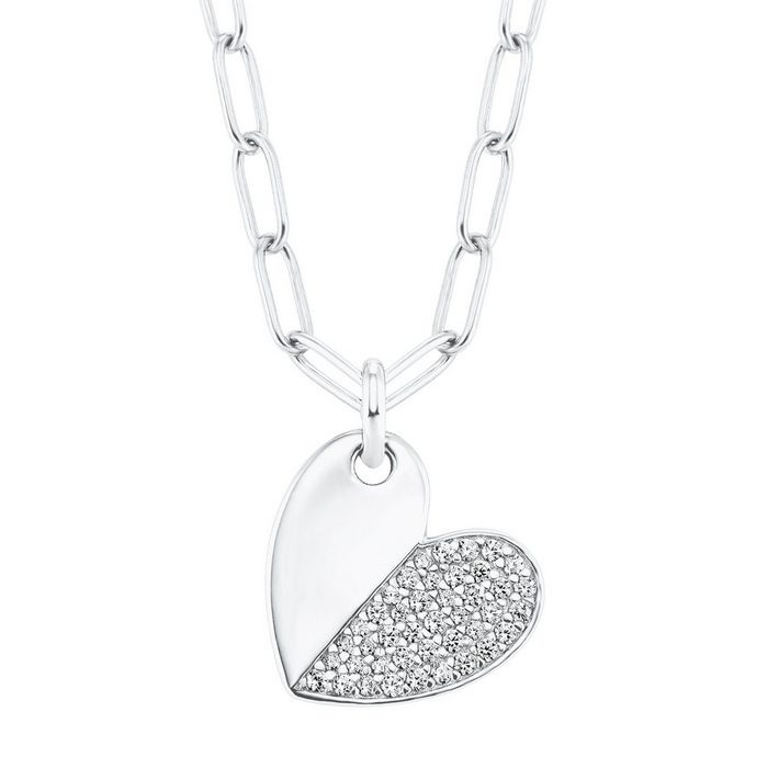s.Oliver Silberkette »Halskette mit Herz-Anhänger«