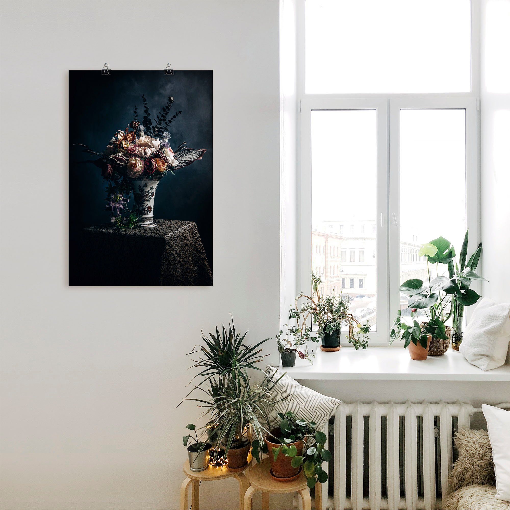 Artland Wandbild »Kunstblumen Stillleben«, Arrangements (1 Stück), in vielen Größen & Produktarten - Alubild / Outdoorbild für den Außenbereich, Leinwandbild, Poster, Wandaufkleber / Wandtattoo auch für Badezimmer geeignet-kaufen