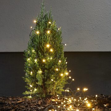 MARELIDA LED-Lichterkette Weihnachtslichterkette 200 LED 19,9m Timer für Außen Trafo, 200-flammig