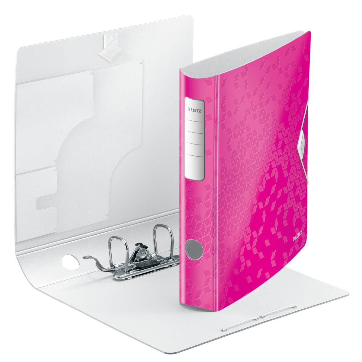LEITZ Aktenordner Ordner Active Wow 180 Grad 6cm pink metallic Packung mit 5 Stück