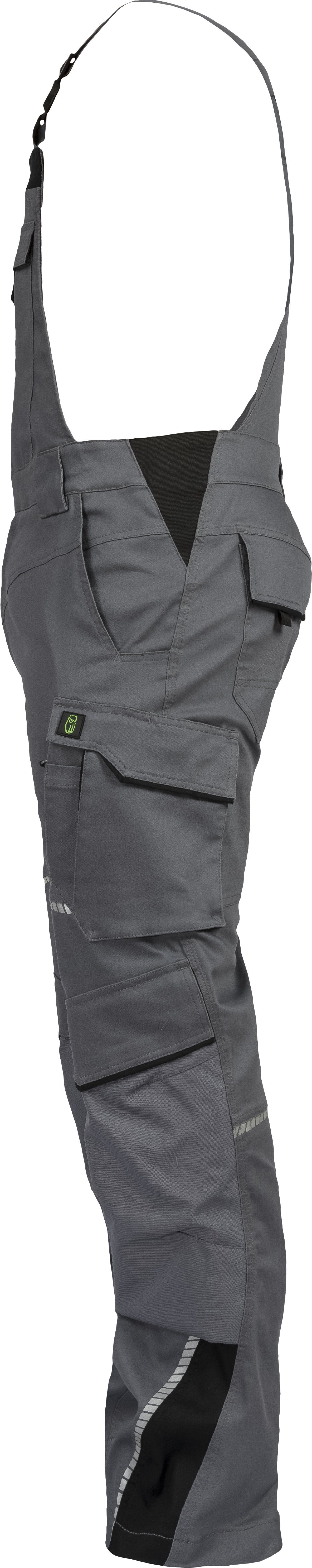 Leibwächter Arbeitslatzhose Herren Flex-Line Latzhose (Arbeitshose mit Keil im Schritt) mit Reflektoren