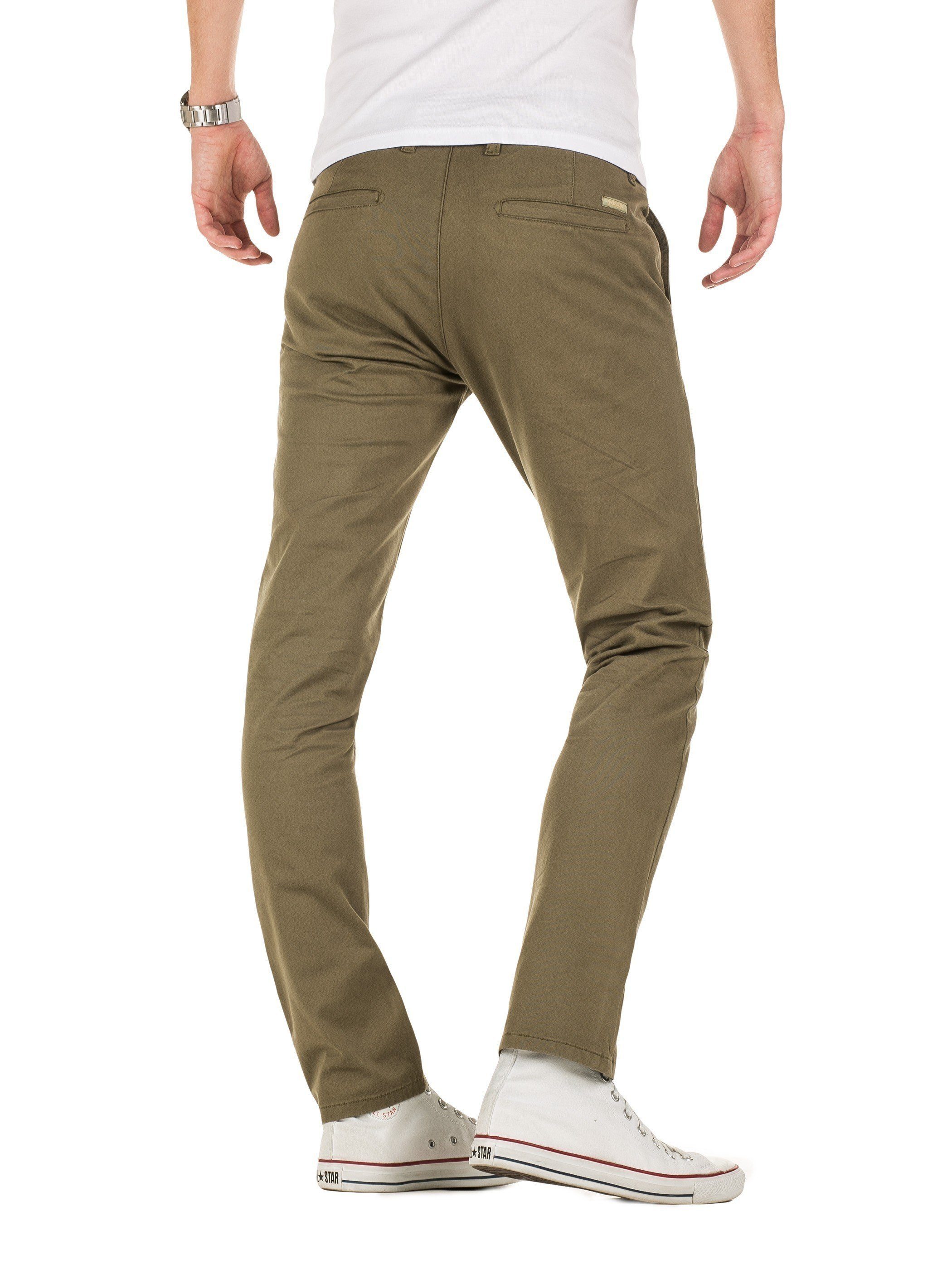 Yazubi Chinohose Chino Grün 180515) Pants M192 (dusty olive hohem Tragekomfort mit