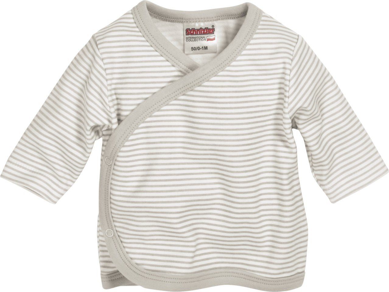 Schnizler Unterhemd Flügelhemd Langarm Ringel